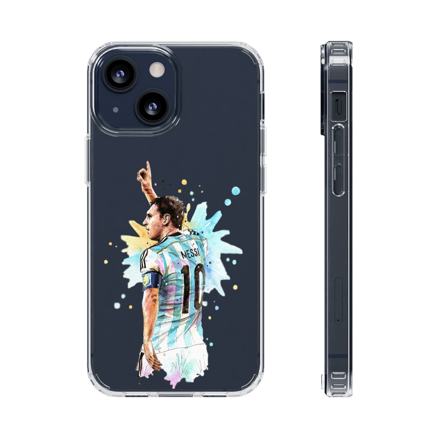 Lionel Messi Argentina Captain Vintage Clear Cases