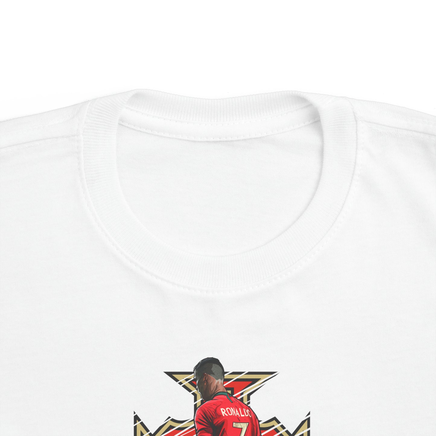 CR7 Free Kick Pose Portugal Logo Toddler's Fine Jersey Tee