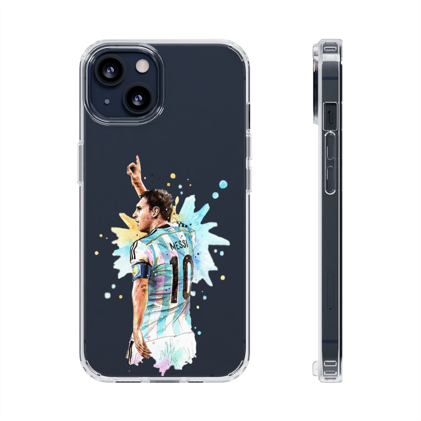 Lionel Messi Argentina Captain Vintage Clear Cases