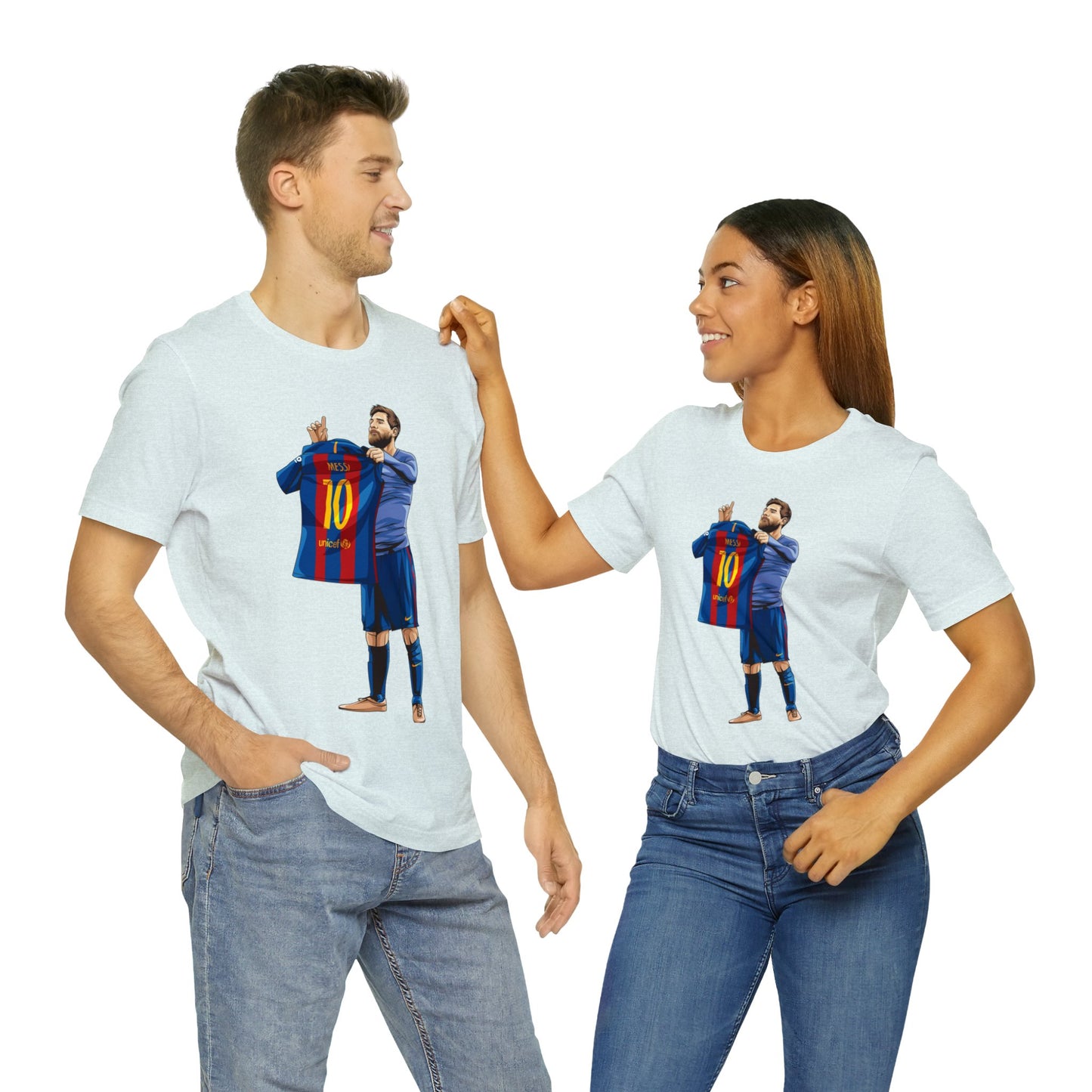 El Clasico Iconic Messi Celebration Unisex Jersey Short Sleeve Tee