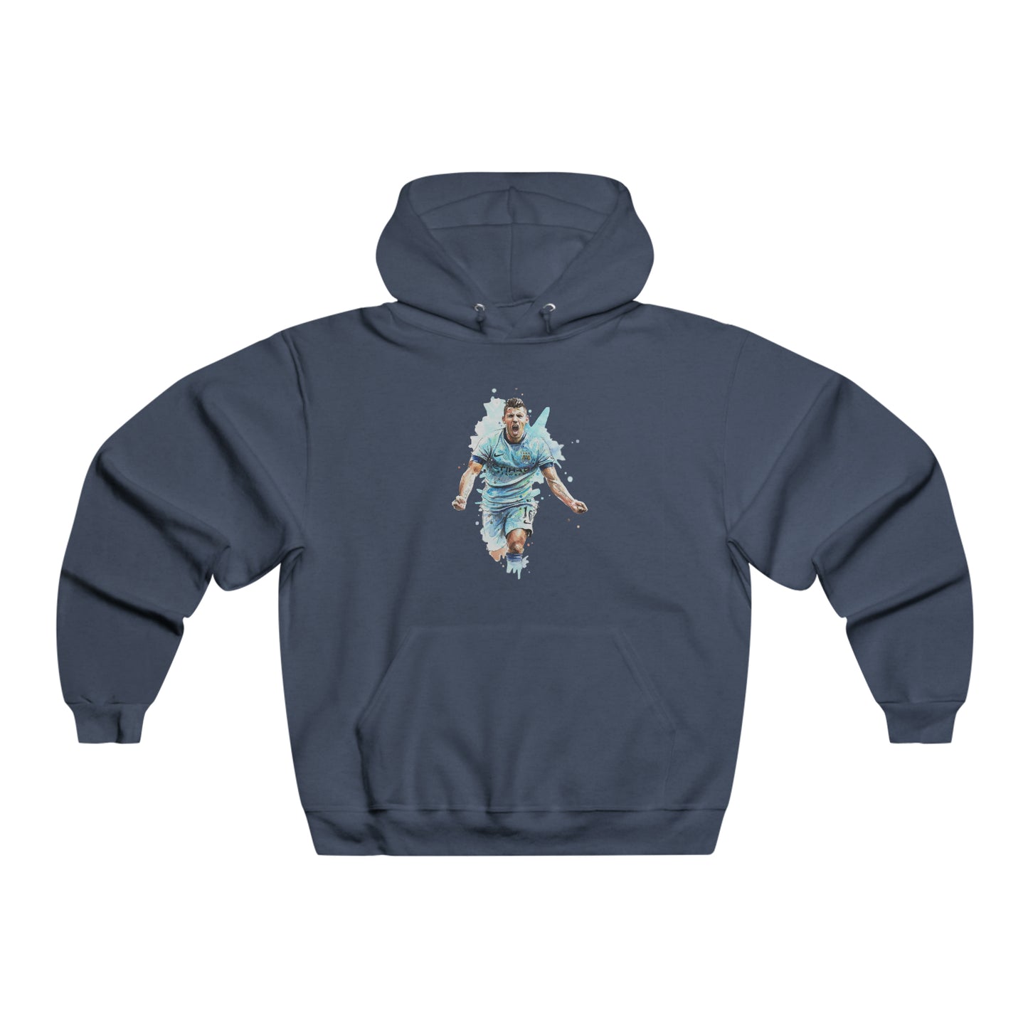 Man City Aguero Vintage Men's NUBLEND® Hooded Sweatshirt