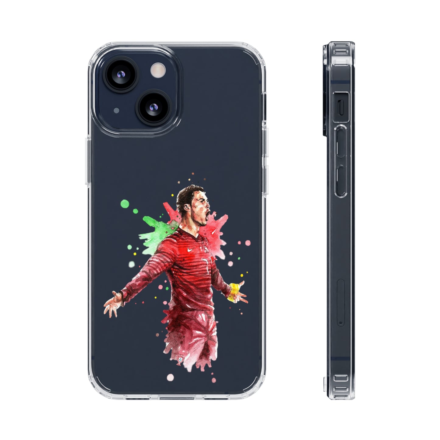 Ronaldo Portugal Vintage Clear Cases