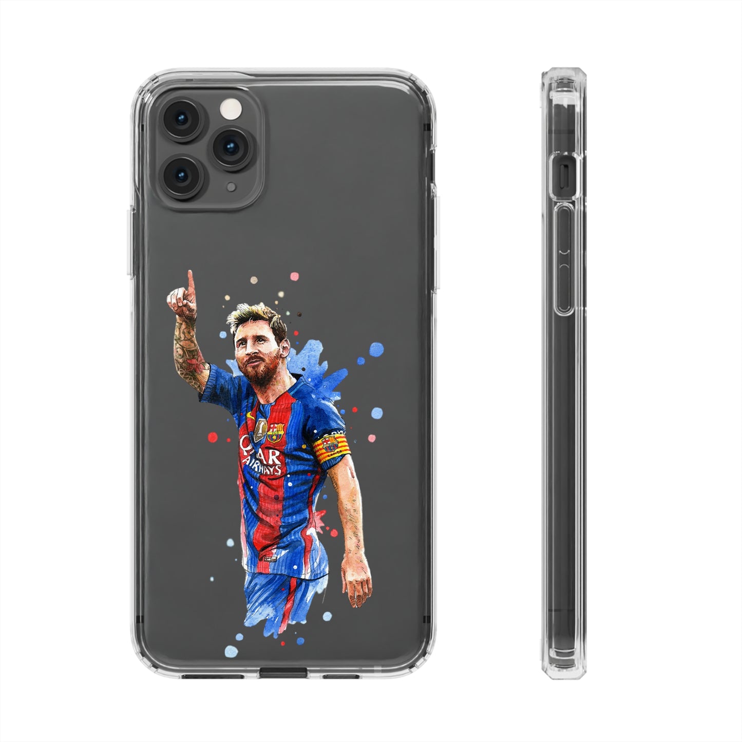 Blonde Messi Barcelona Clear Cases