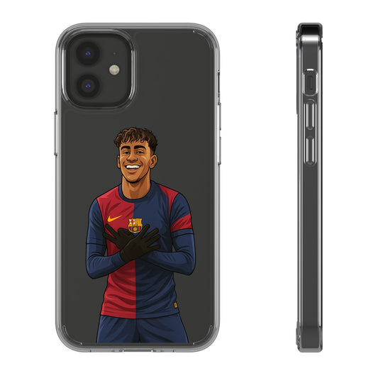 Lamine Yamal Barca Boy Clear Phone Case