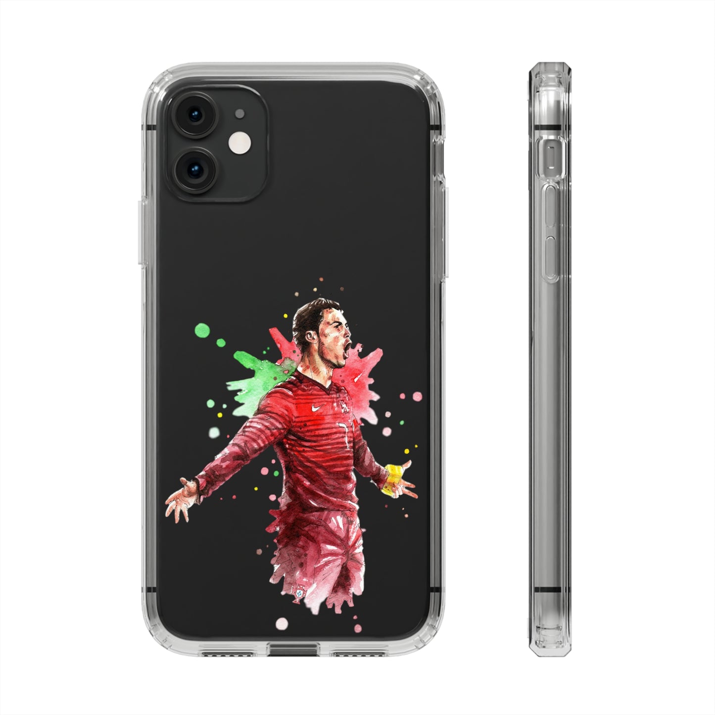 Ronaldo Portugal Vintage Clear Cases