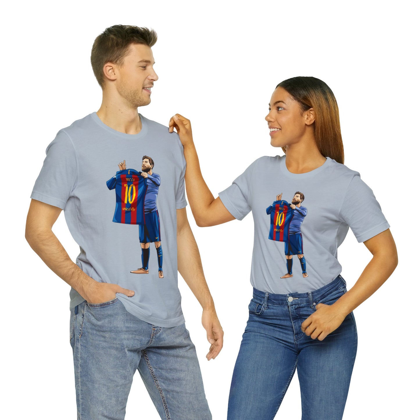 El Clasico Iconic Messi Celebration Unisex Jersey Short Sleeve Tee