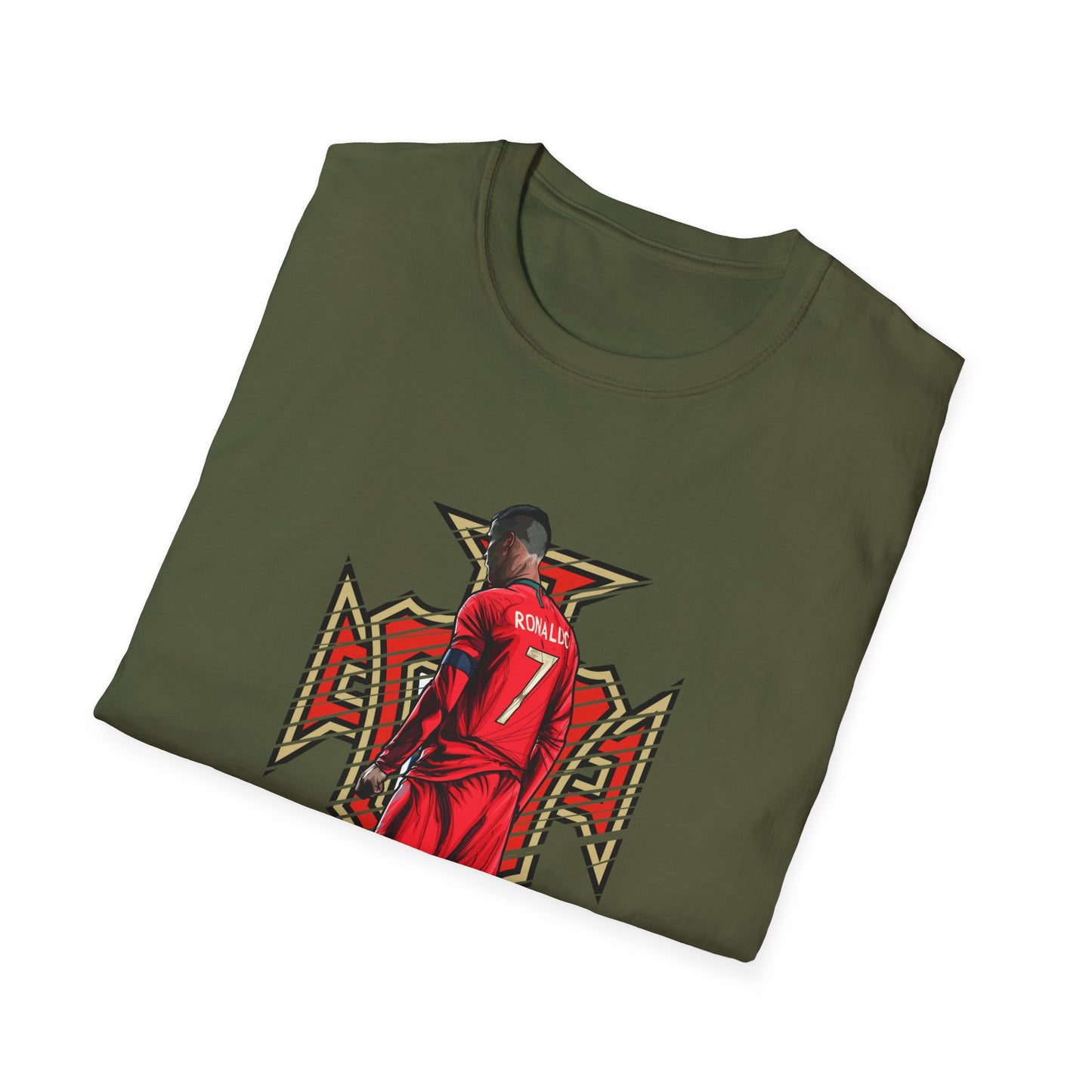 CR7 Free Kick Pose Portugal Logo Unisex Softstyle T-Shirt