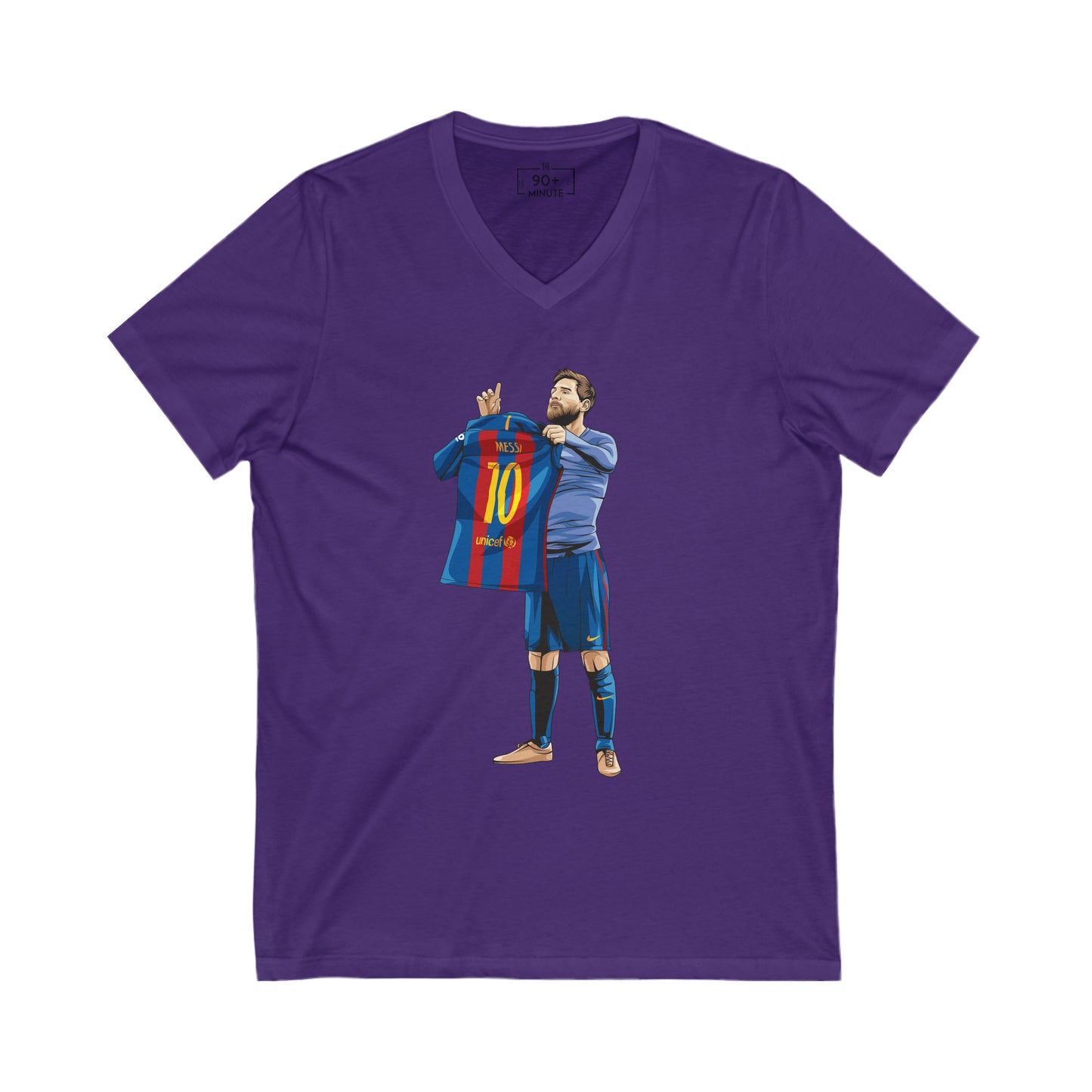 El Clasico Iconic Messi Celebration Unisex Jersey Short Sleeve V-Neck Tee