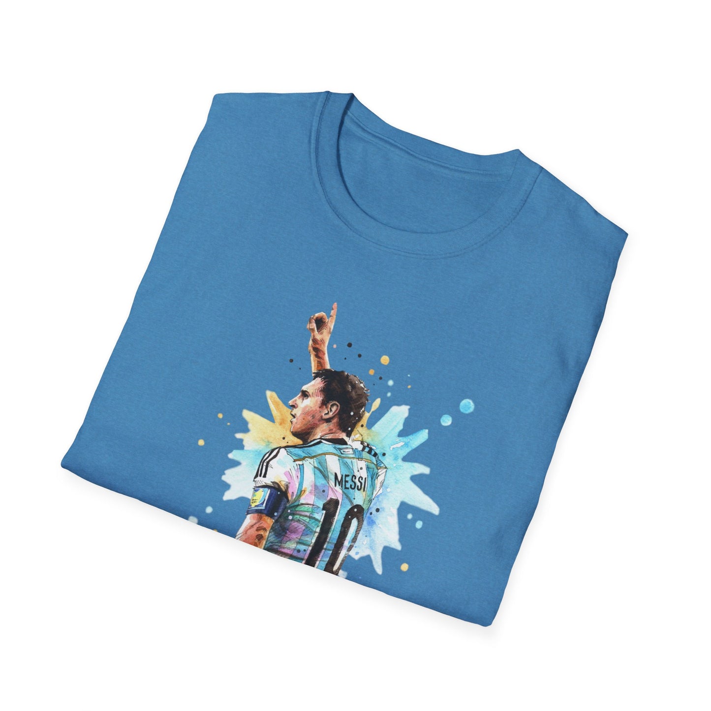 Lionel Messi Argentina Captain Vintage Unisex Softstyle T-Shirt