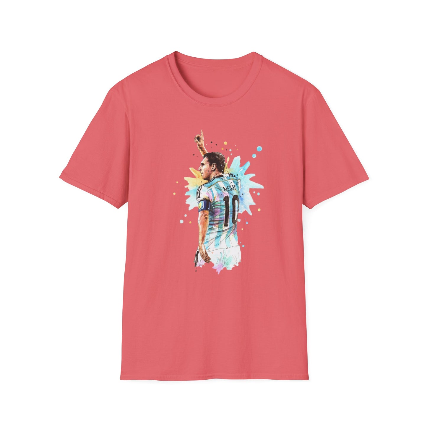 Lionel Messi Argentina Captain Vintage Unisex Softstyle T-Shirt
