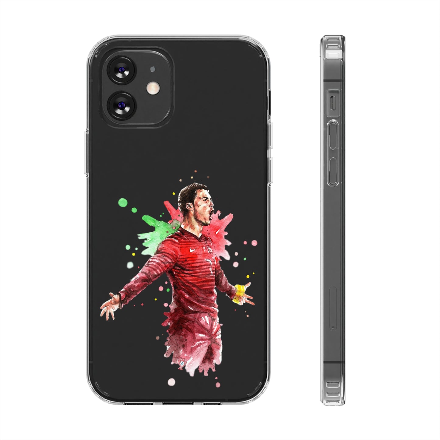 Ronaldo Portugal Vintage Clear Cases