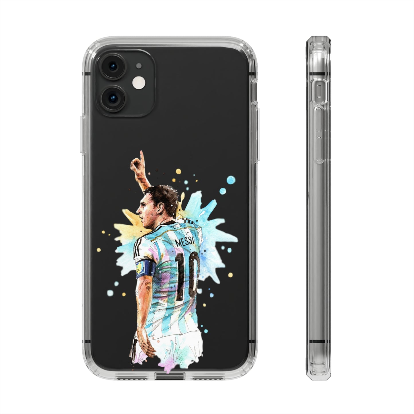Lionel Messi Argentina Captain Vintage Clear Cases