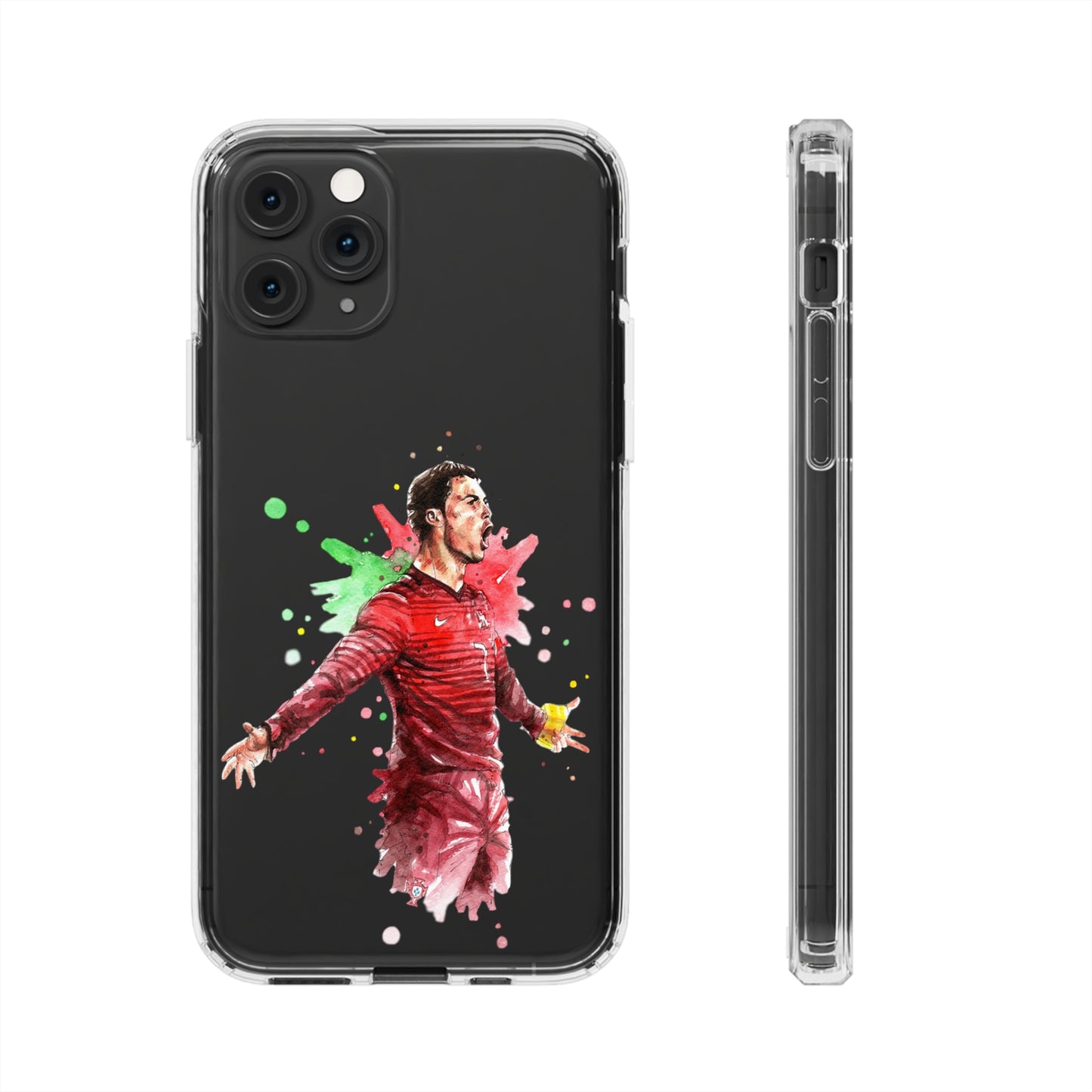 Ronaldo Portugal Vintage Clear Cases