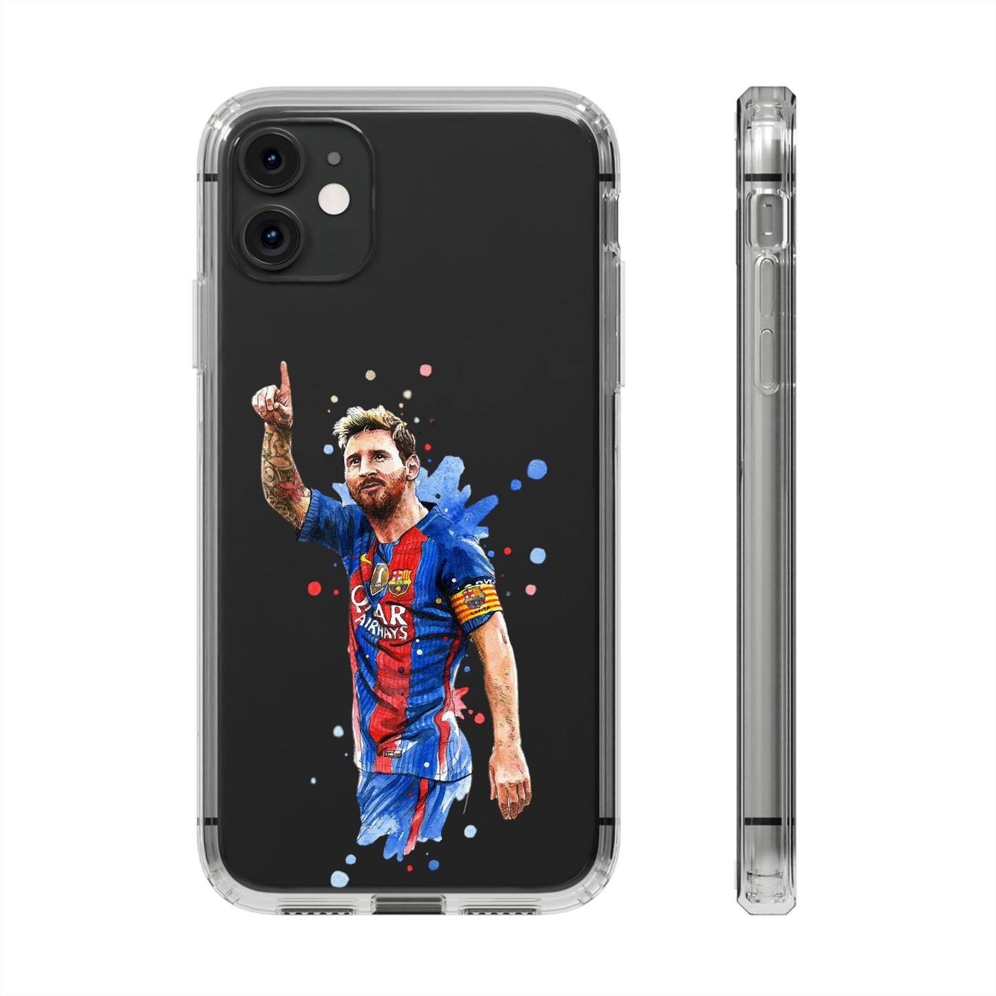 Blonde Messi Barcelona Clear Cases