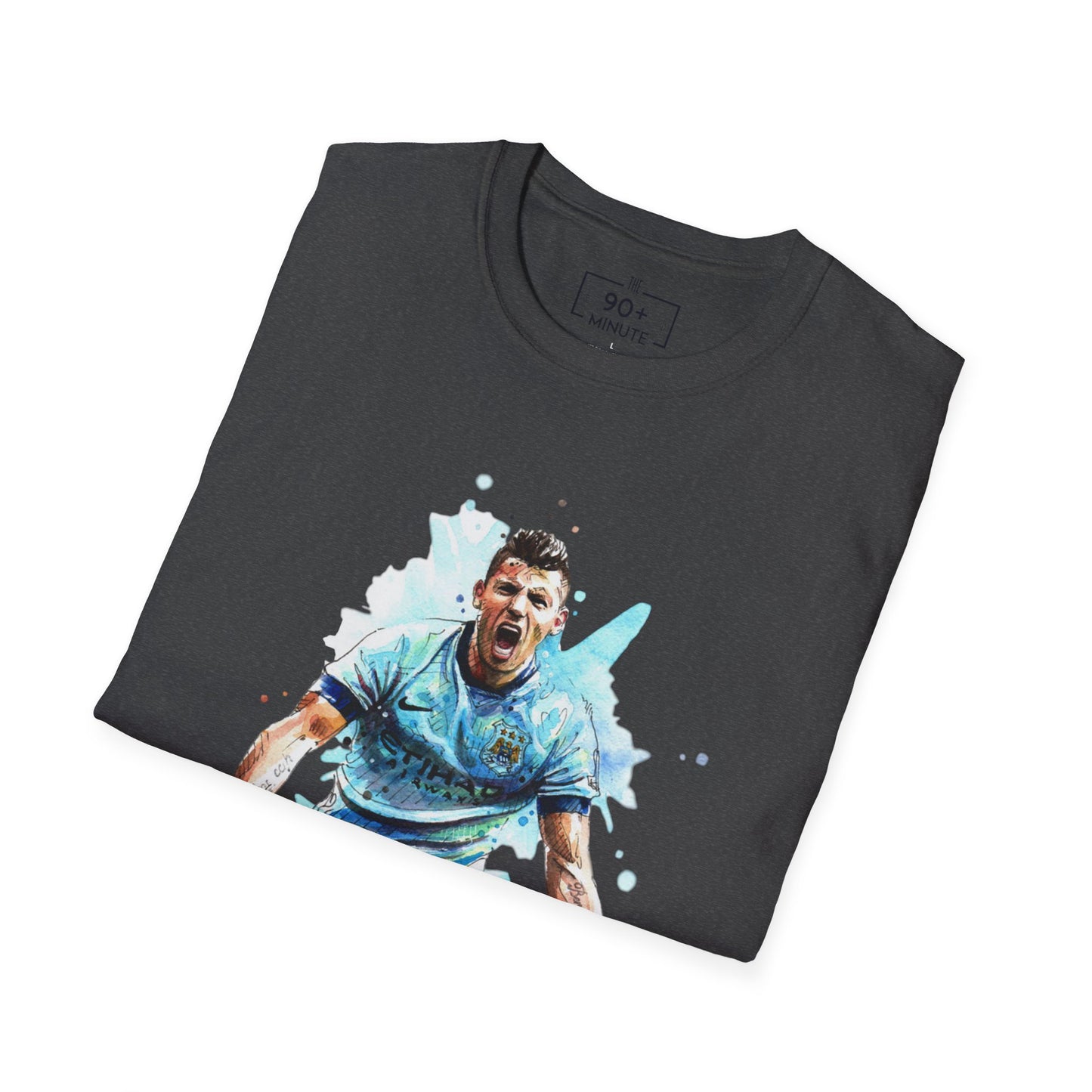 Man City Aguero Vintage Unisex Softstyle T-Shirt