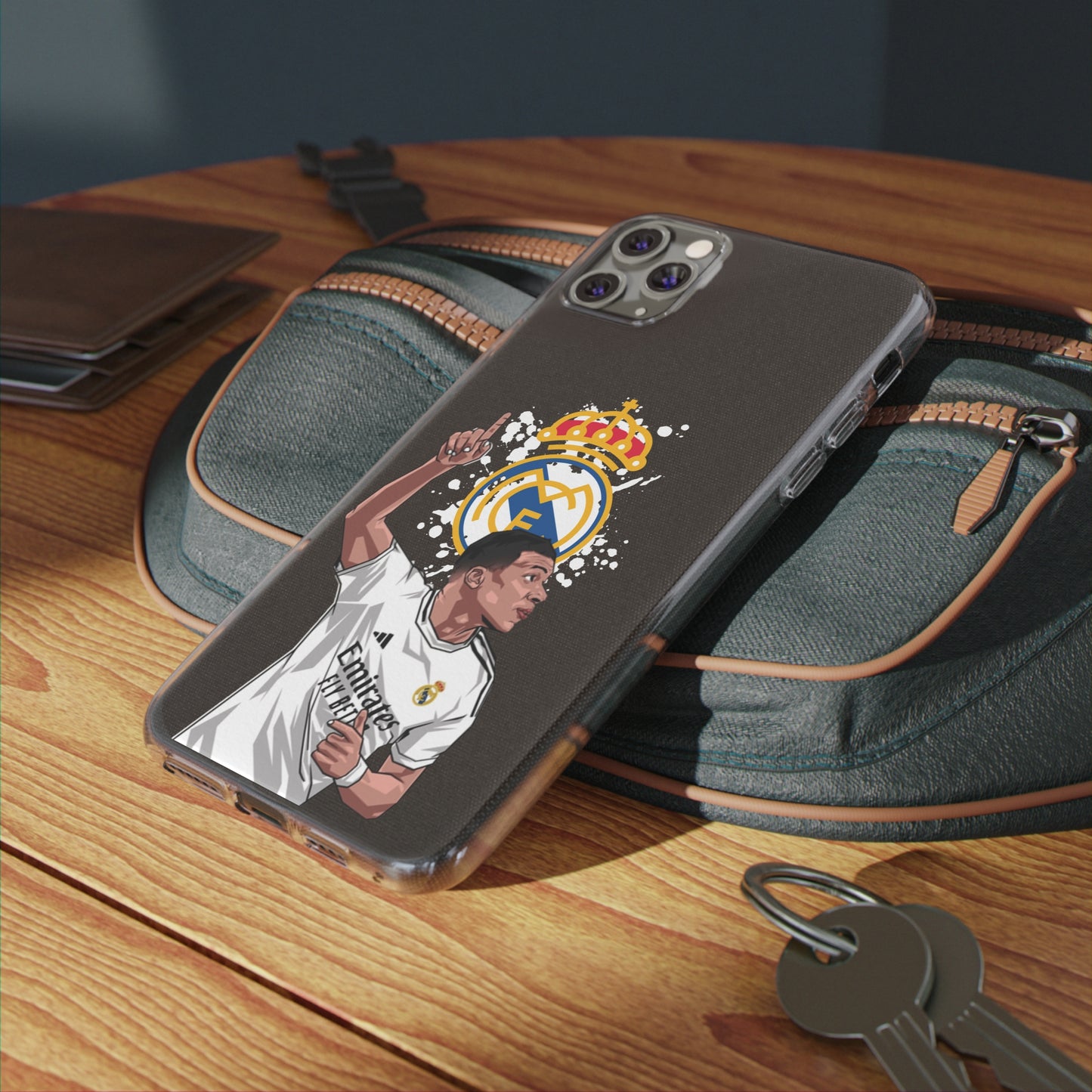 Mbappe Real Madrid Clear Silicone Phone Cases