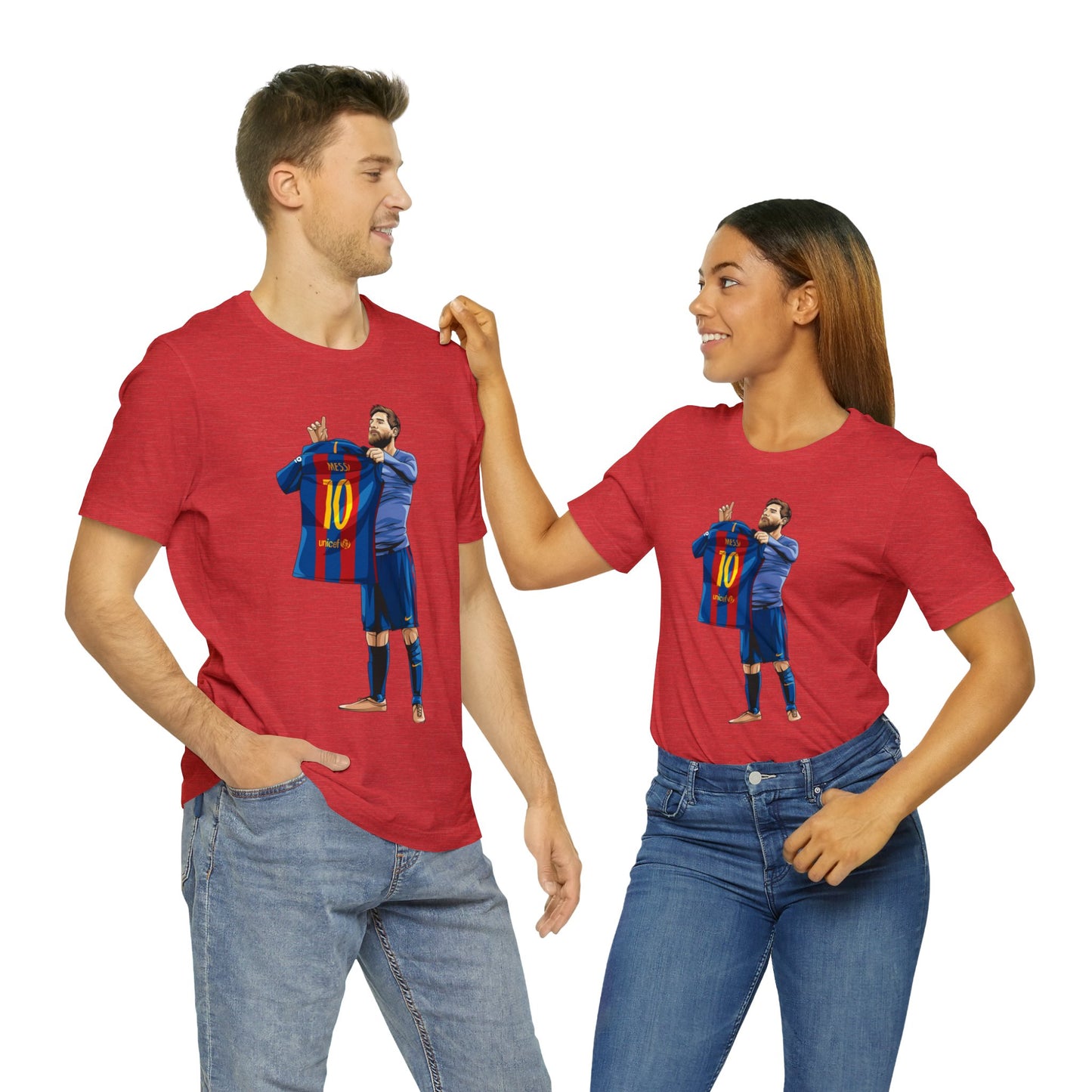 El Clasico Iconic Messi Celebration Unisex Jersey Short Sleeve Tee
