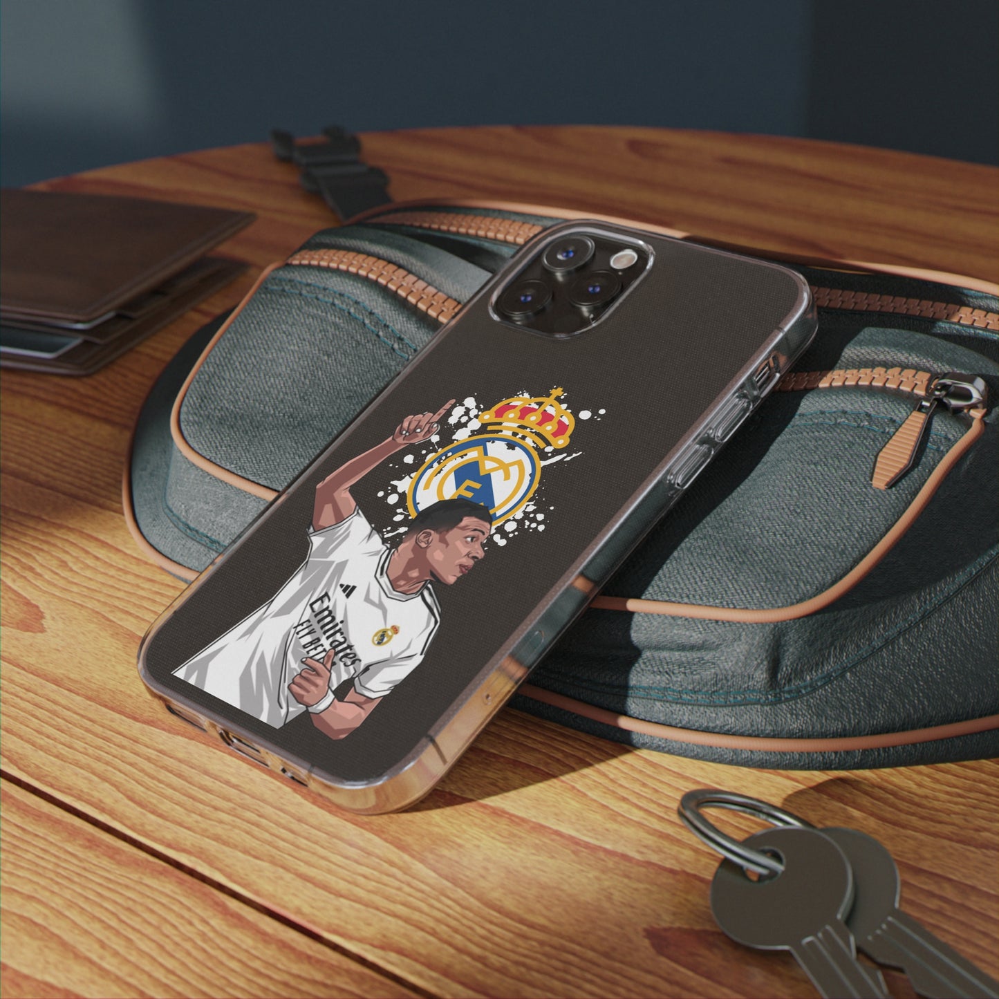 Mbappe Real Madrid Clear Silicone Phone Cases