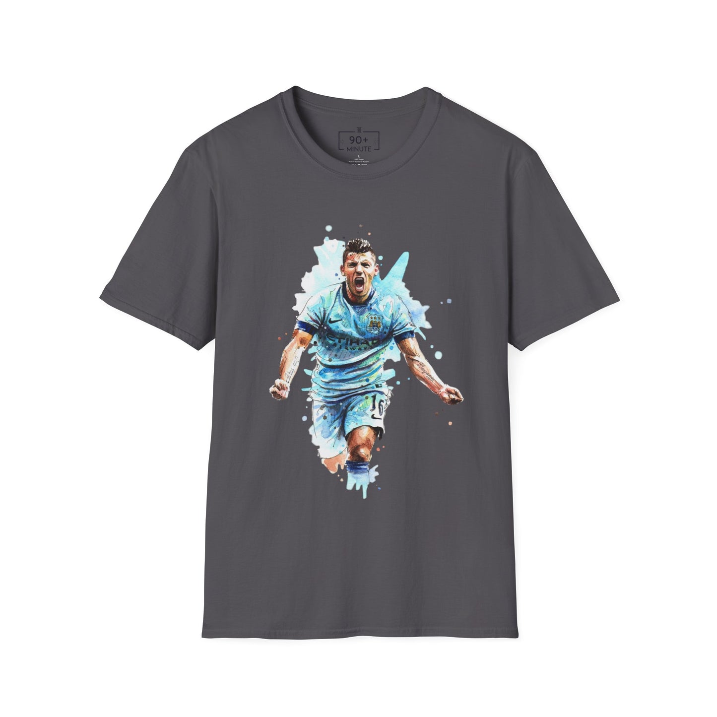 Man City Aguero Vintage Unisex Softstyle T-Shirt