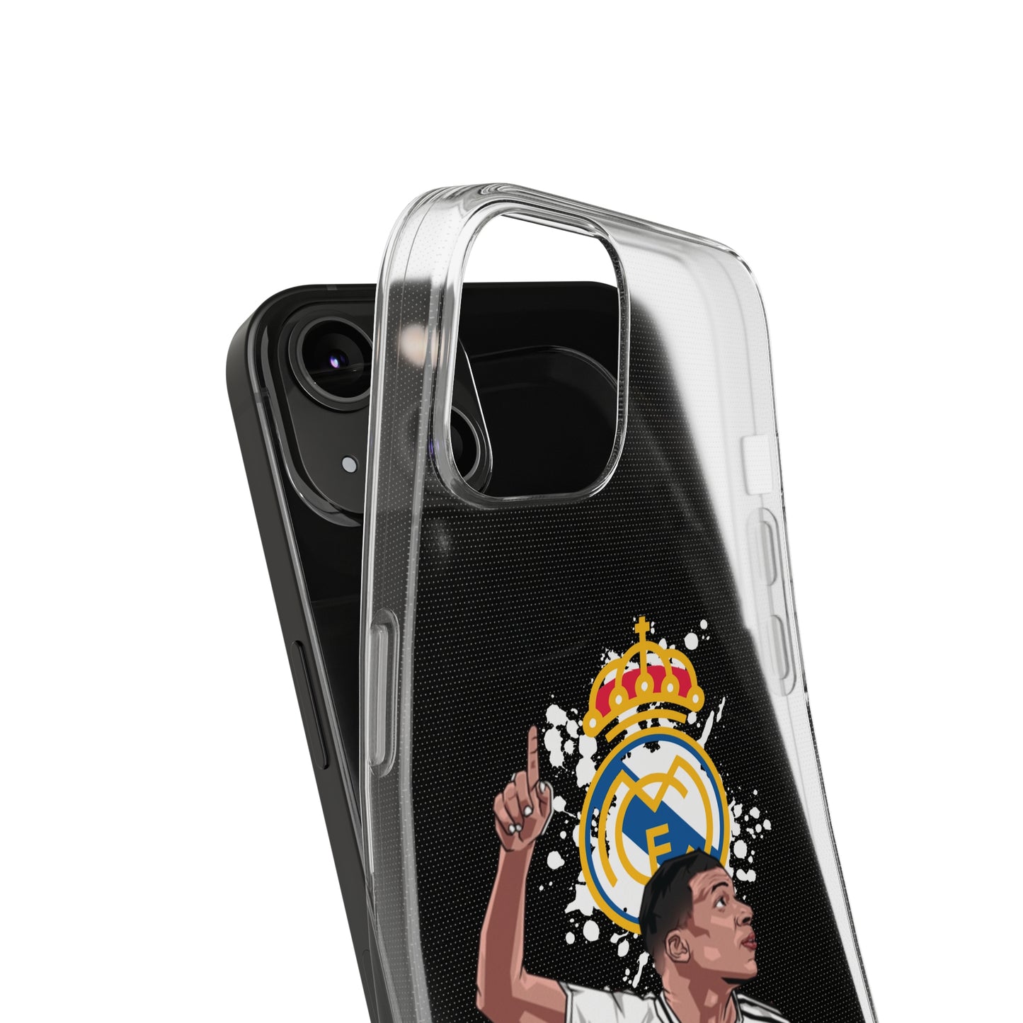 Mbappe Real Madrid Clear Silicone Phone Cases