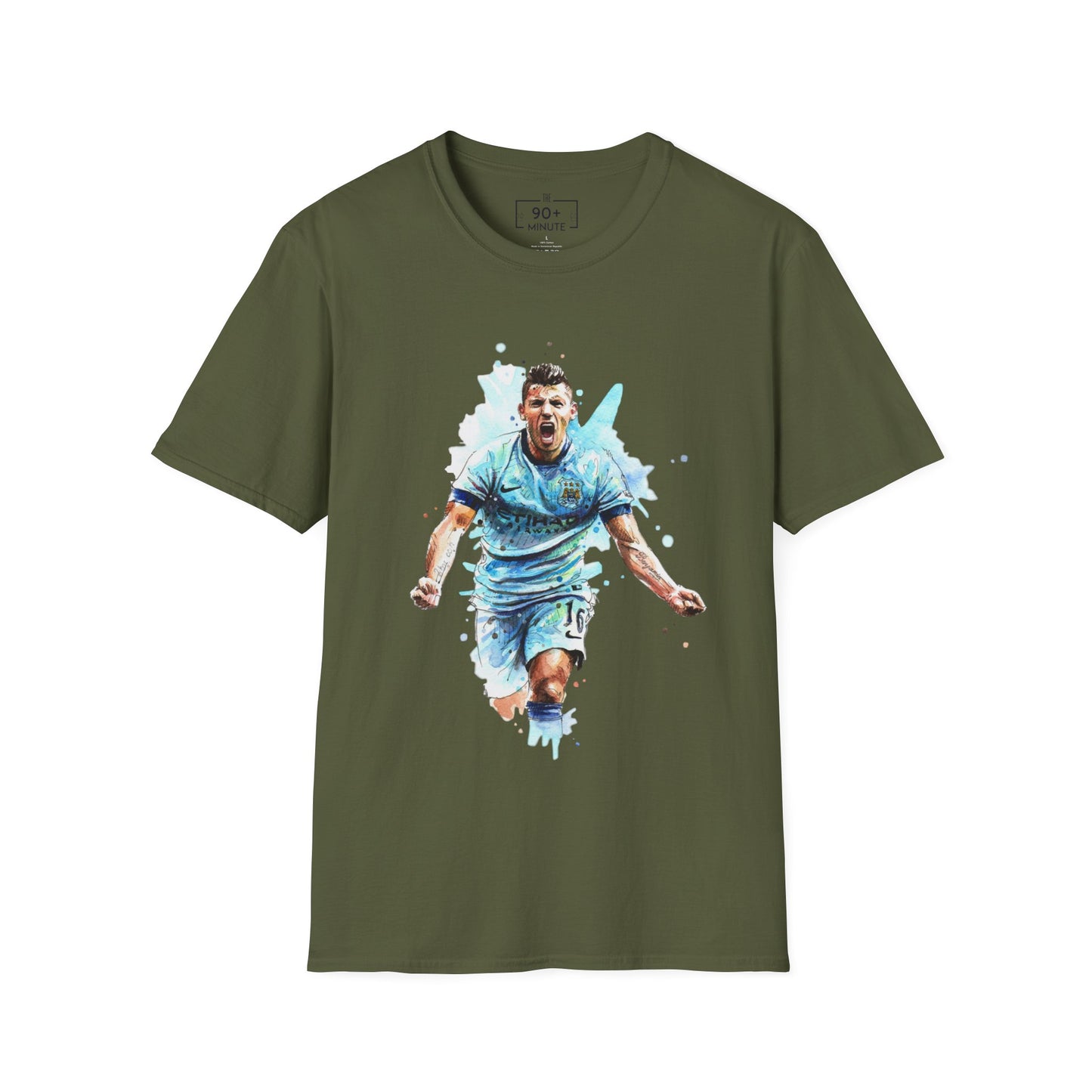 Man City Aguero Vintage Unisex Softstyle T-Shirt