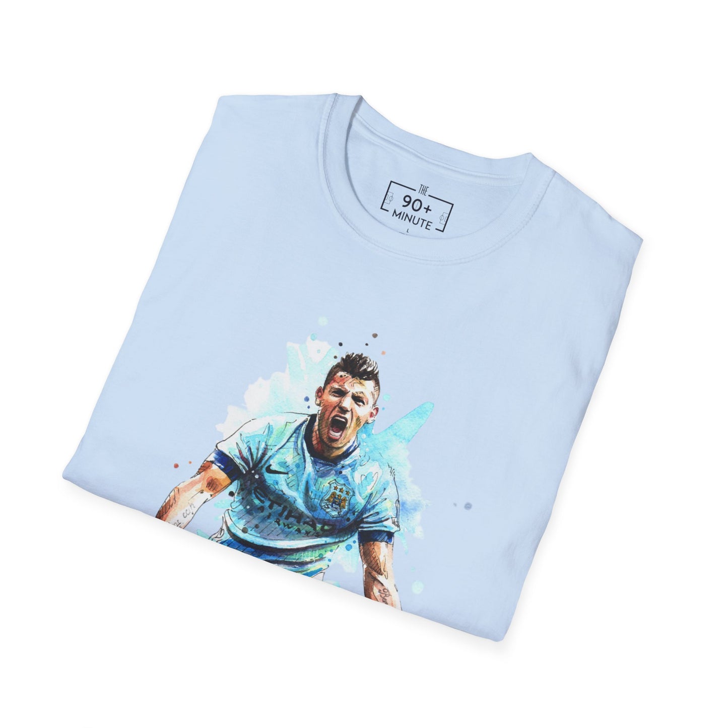Man City Aguero Vintage Unisex Softstyle T-Shirt