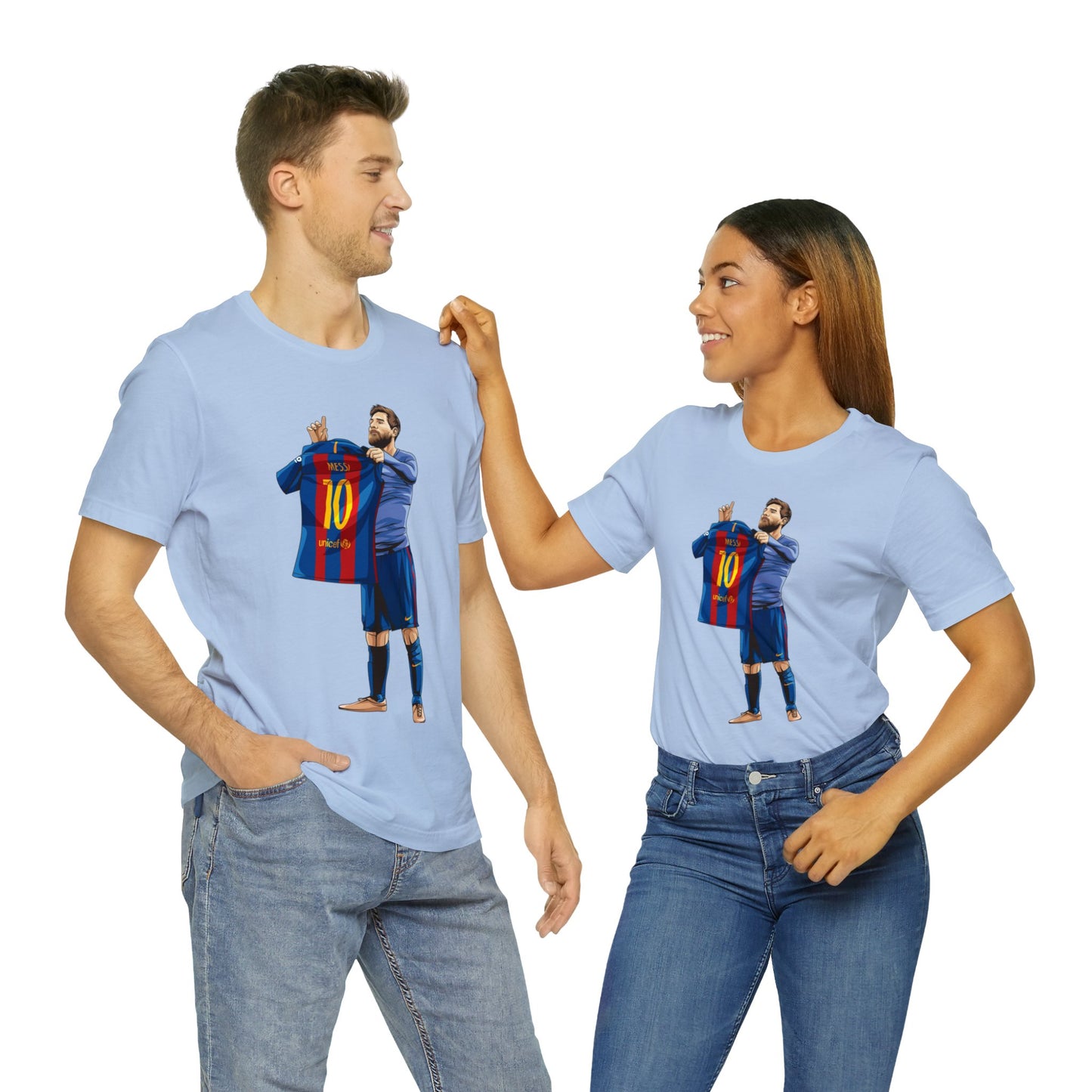El Clasico Iconic Messi Celebration Unisex Jersey Short Sleeve Tee