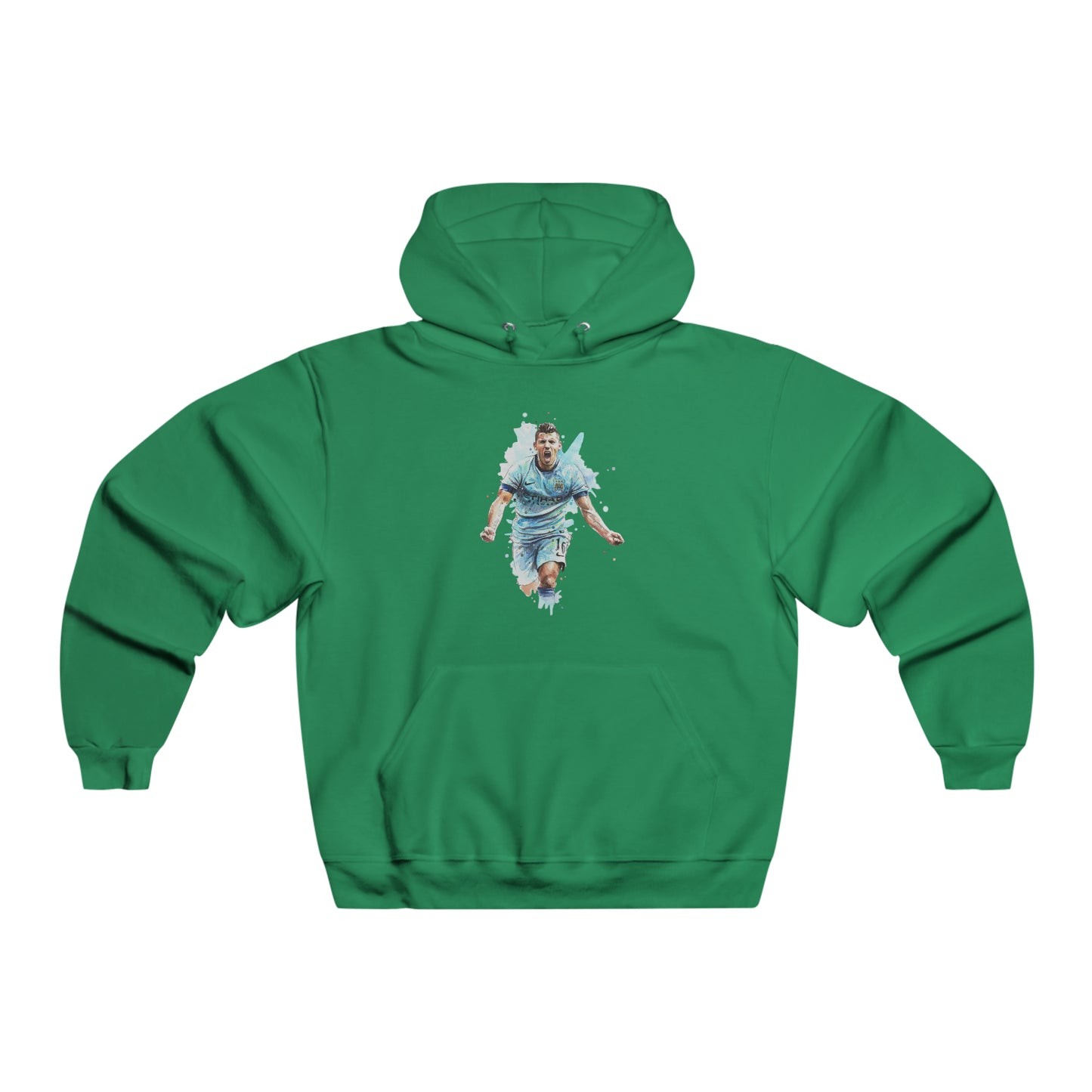 Man City Aguero Vintage Men's NUBLEND® Hooded Sweatshirt
