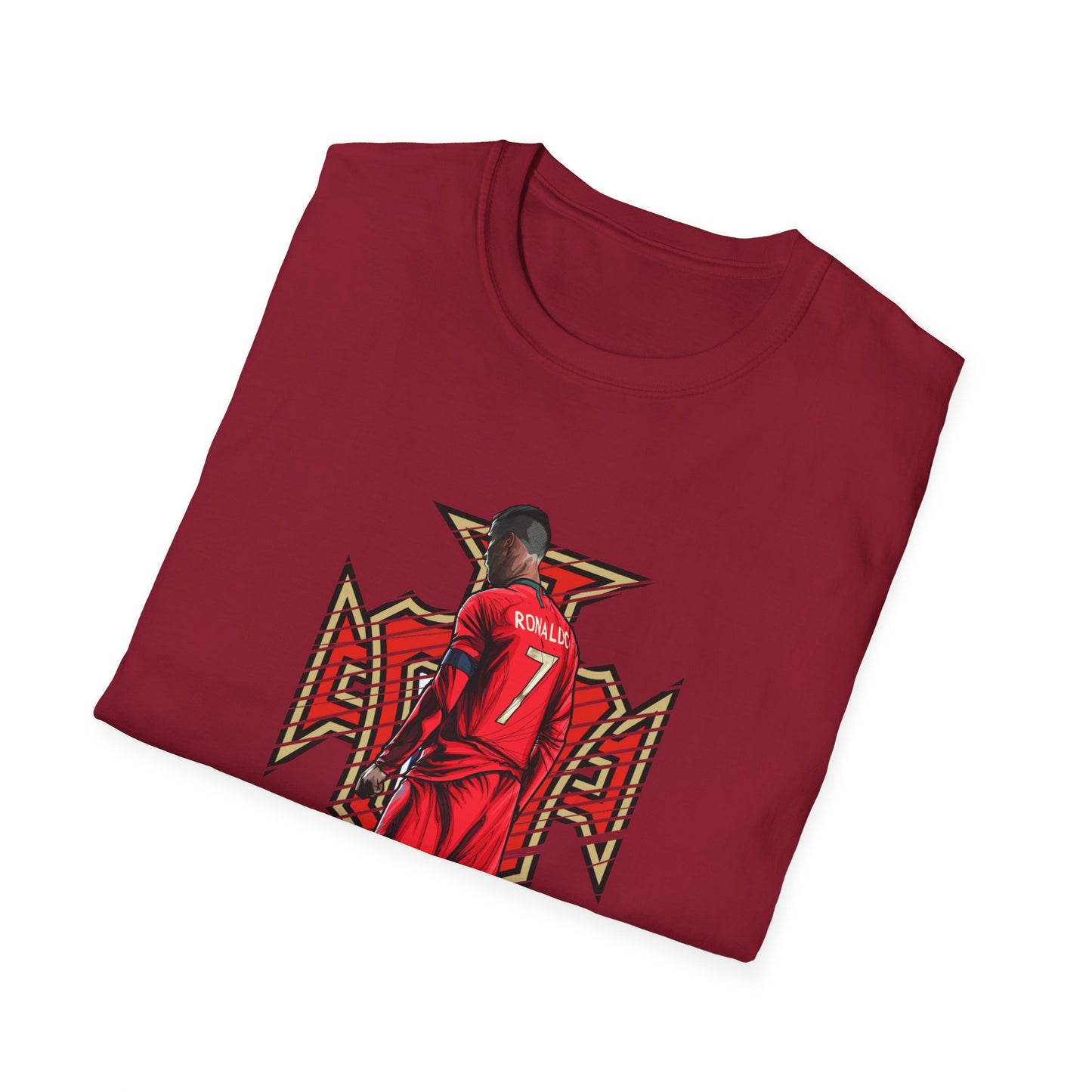 CR7 Free Kick Pose Portugal Logo Unisex Softstyle T-Shirt