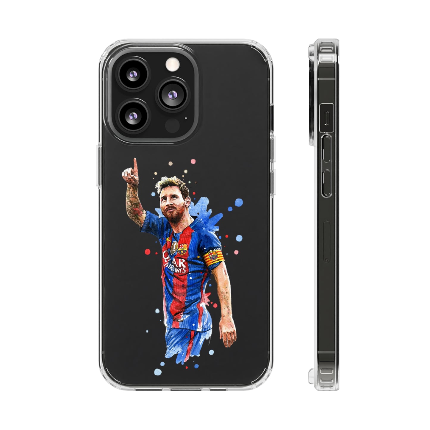 Blonde Messi Barcelona Clear Cases