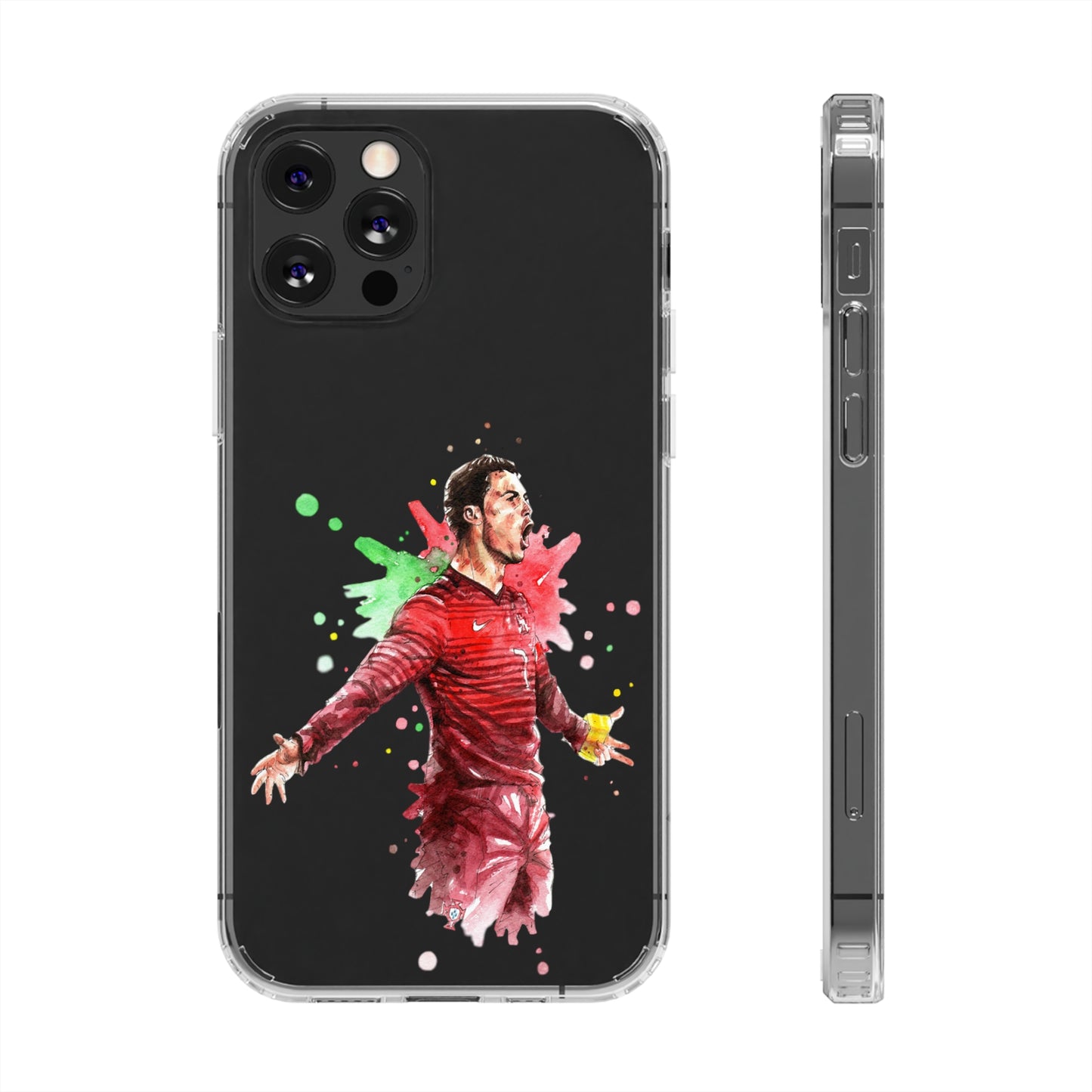 Ronaldo Portugal Vintage Clear Cases