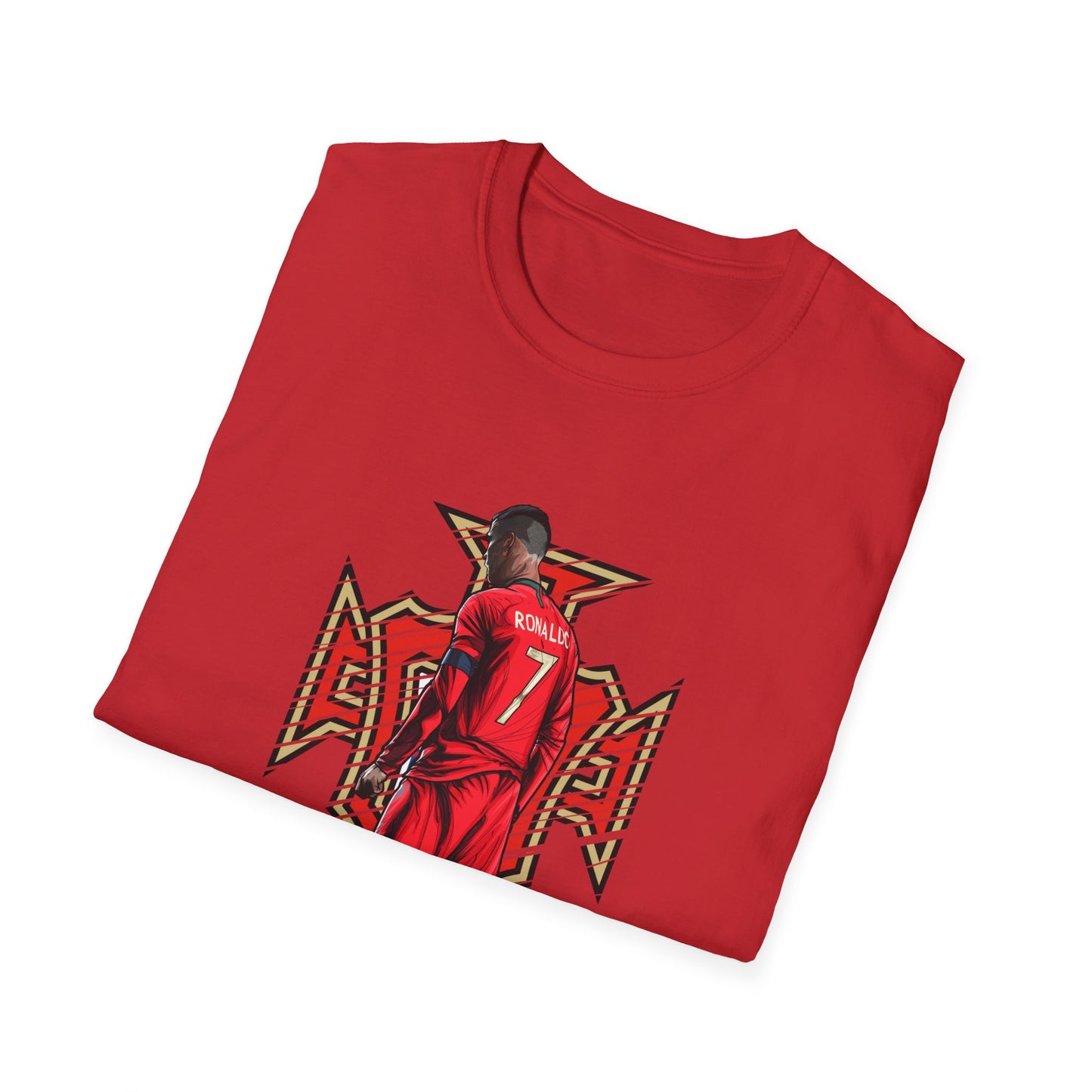 CR7 Free Kick Pose Portugal Logo Unisex Softstyle T-Shirt