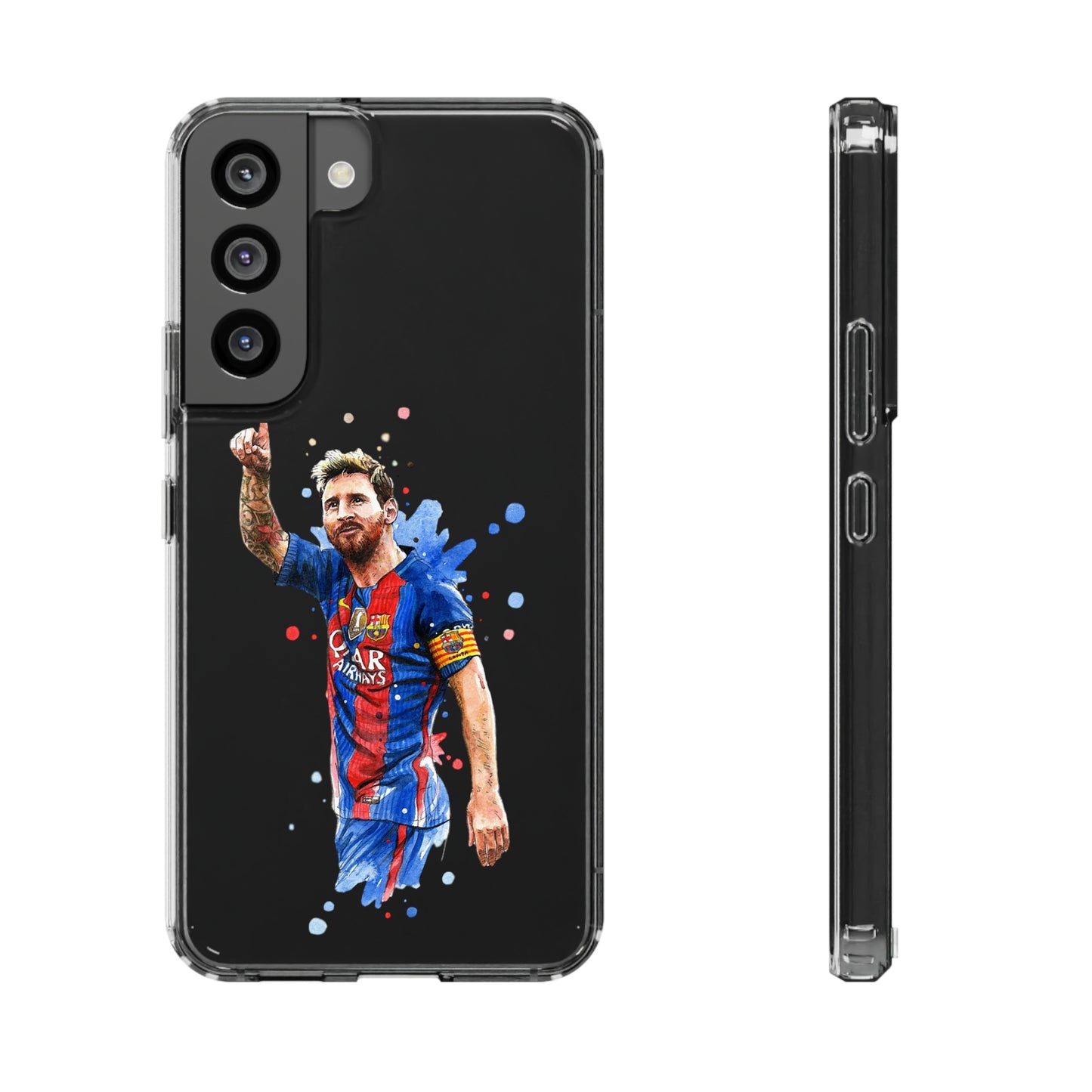 Blonde Messi Barcelona Clear Cases