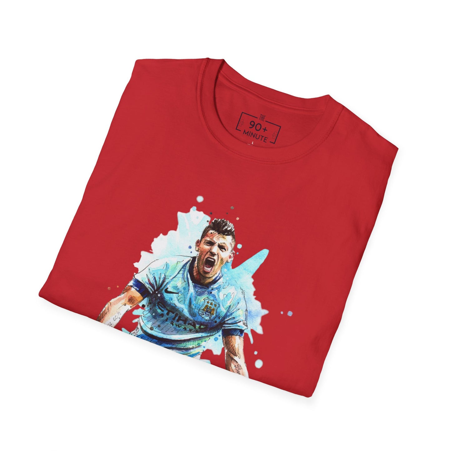 Man City Aguero Vintage Unisex Softstyle T-Shirt