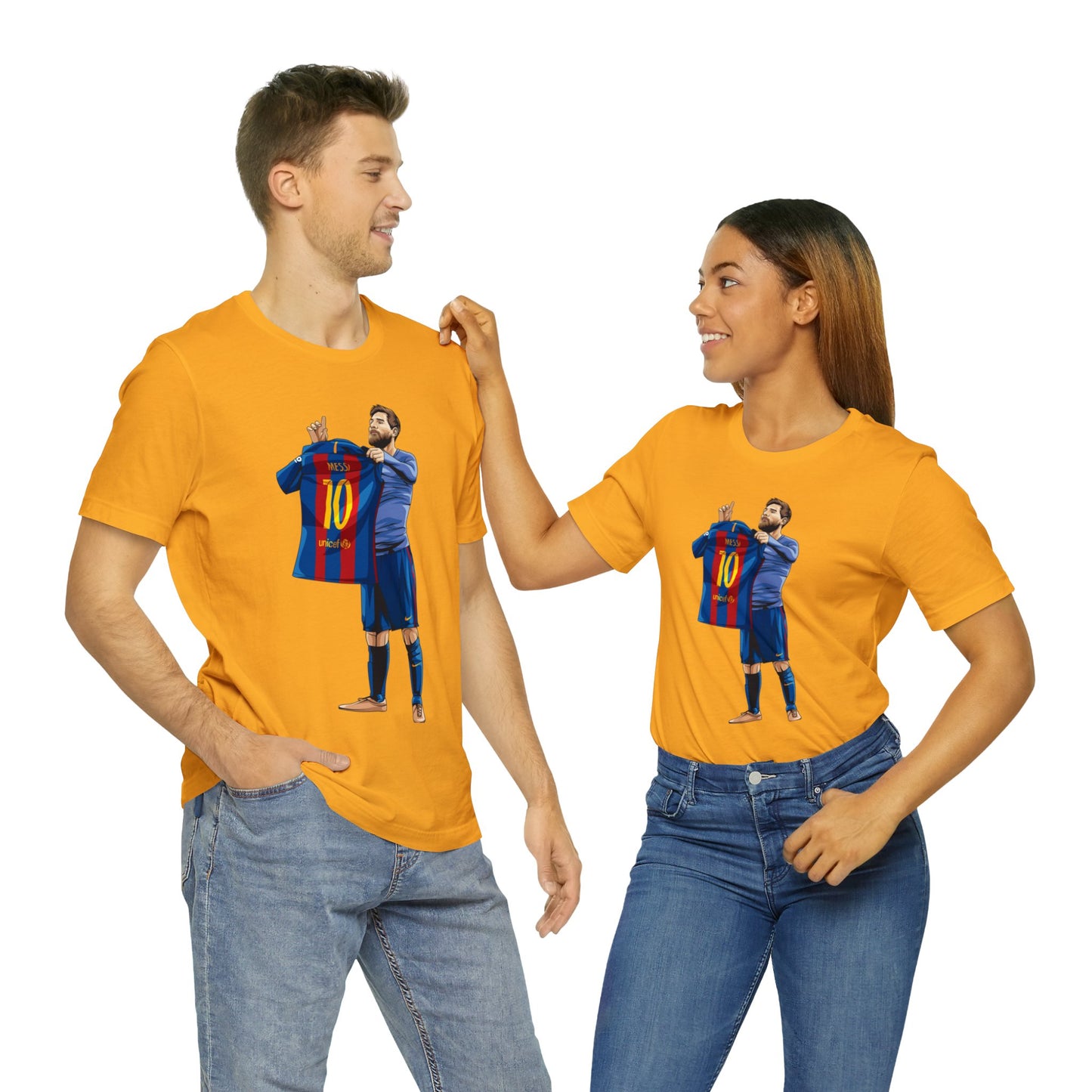 El Clasico Iconic Messi Celebration Unisex Jersey Short Sleeve Tee