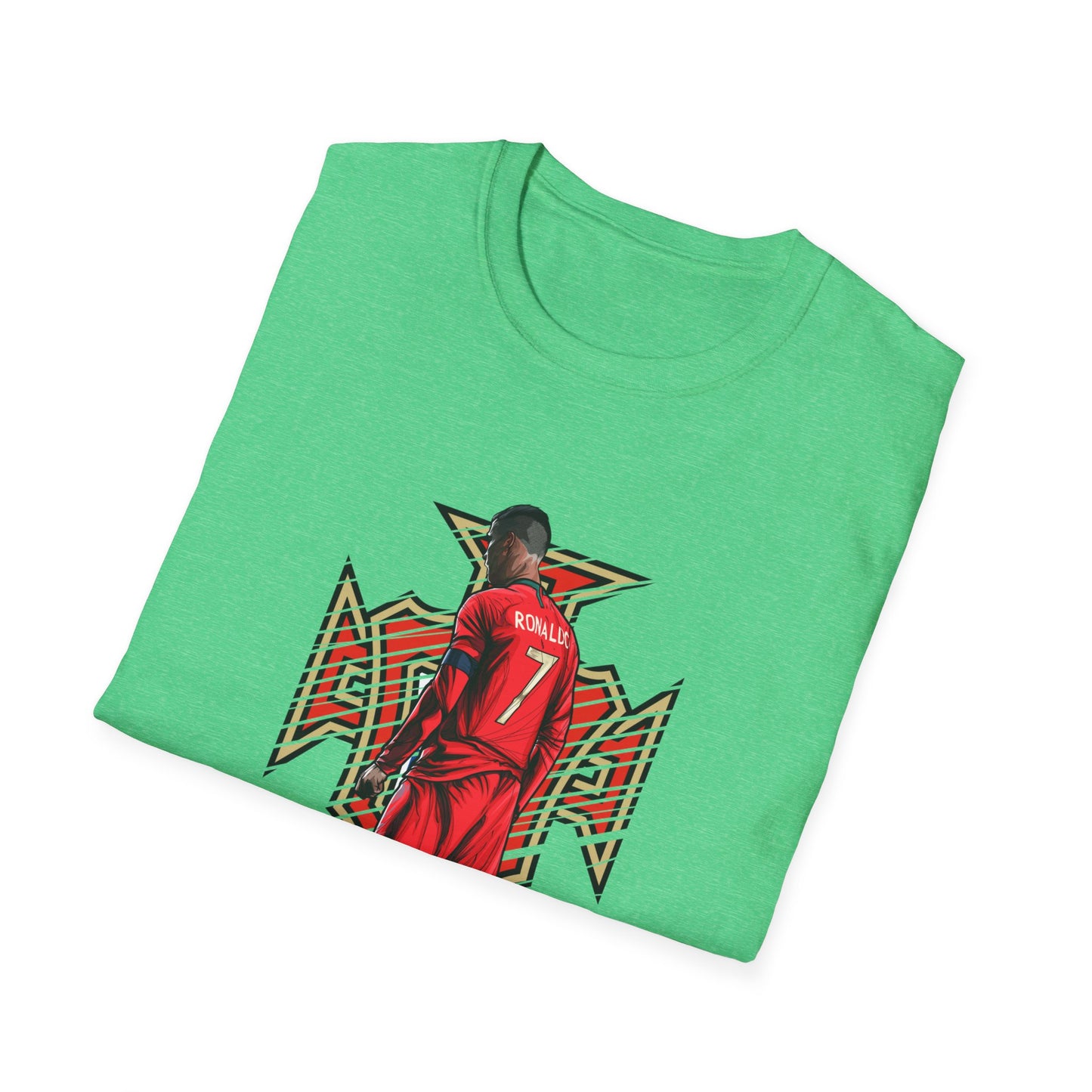 CR7 Free Kick Pose Portugal Logo Unisex Softstyle T-Shirt