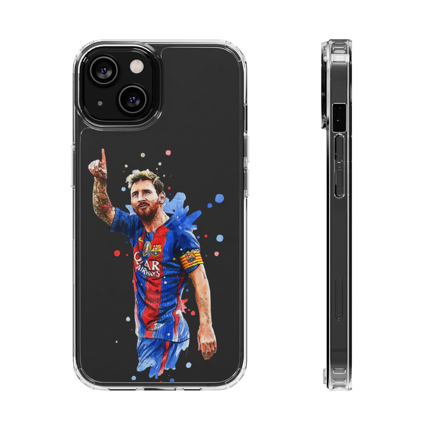 Blonde Messi Barcelona Clear Cases