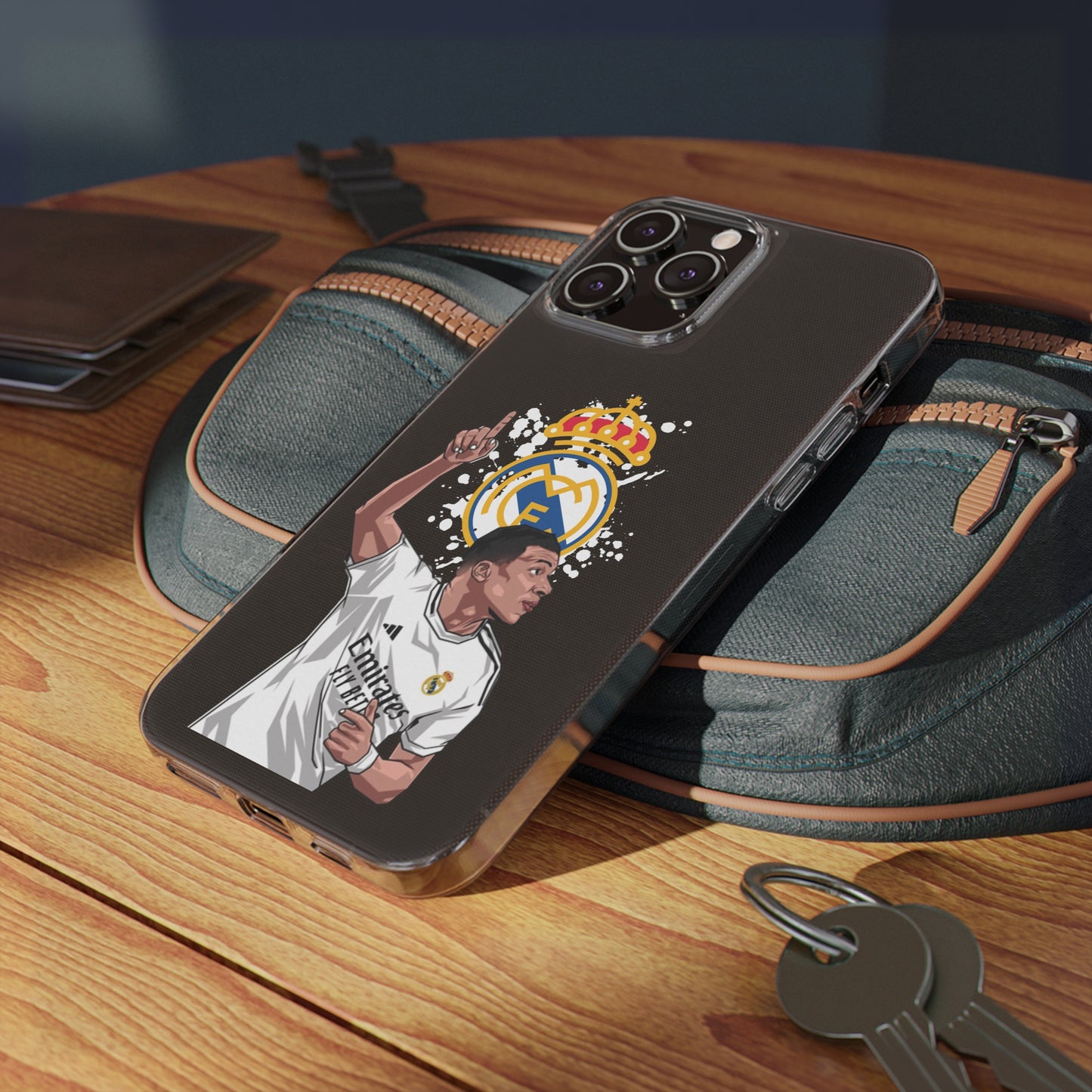 Mbappe Real Madrid Clear Silicone Phone Cases