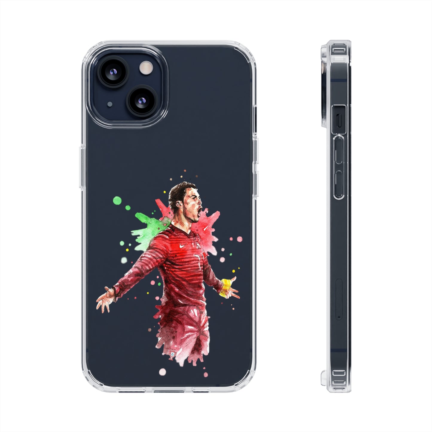 Ronaldo Portugal Vintage Clear Cases