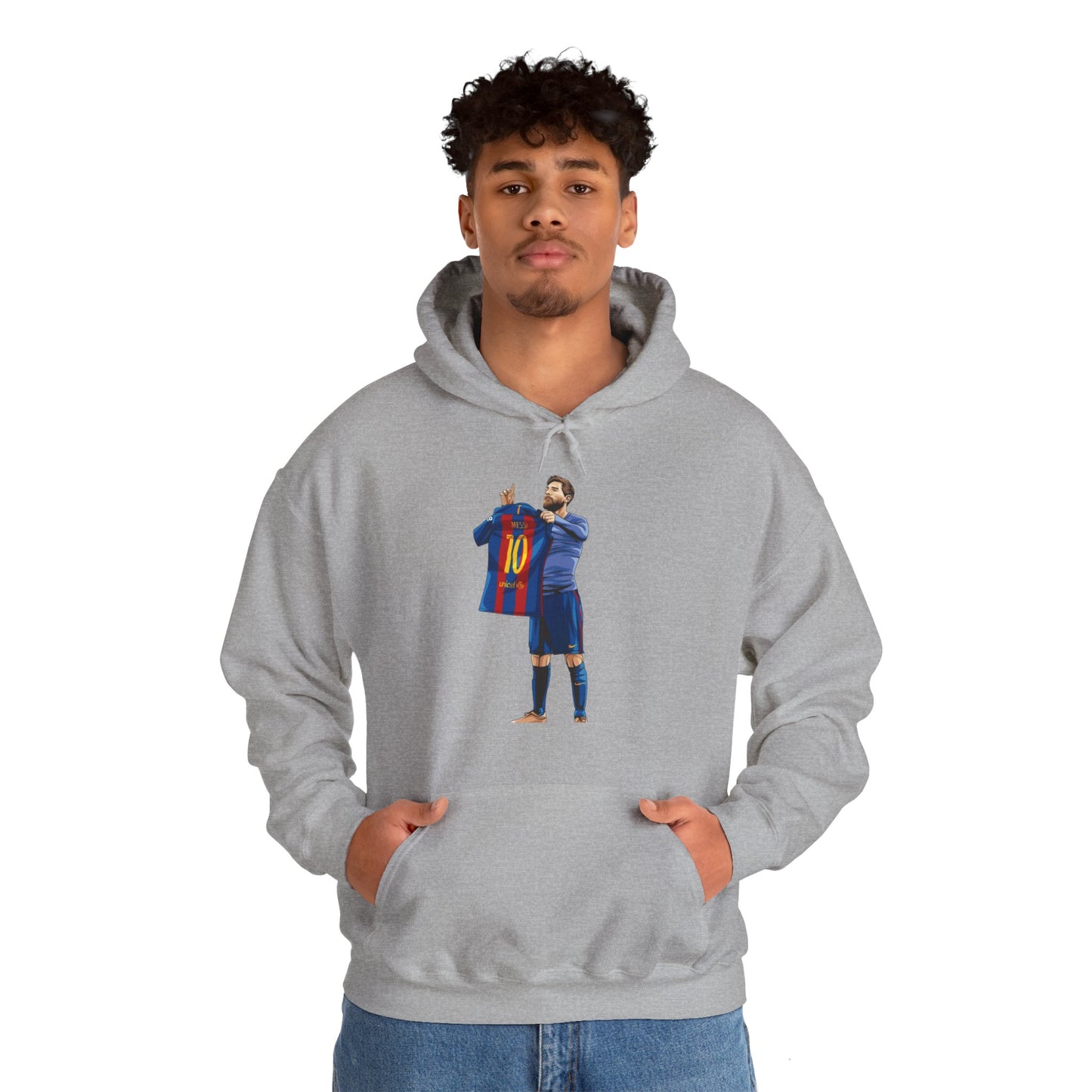 El Clasico Iconic Messi Celebration Unisex Heavy Blend™ Hooded Sweatshirt
