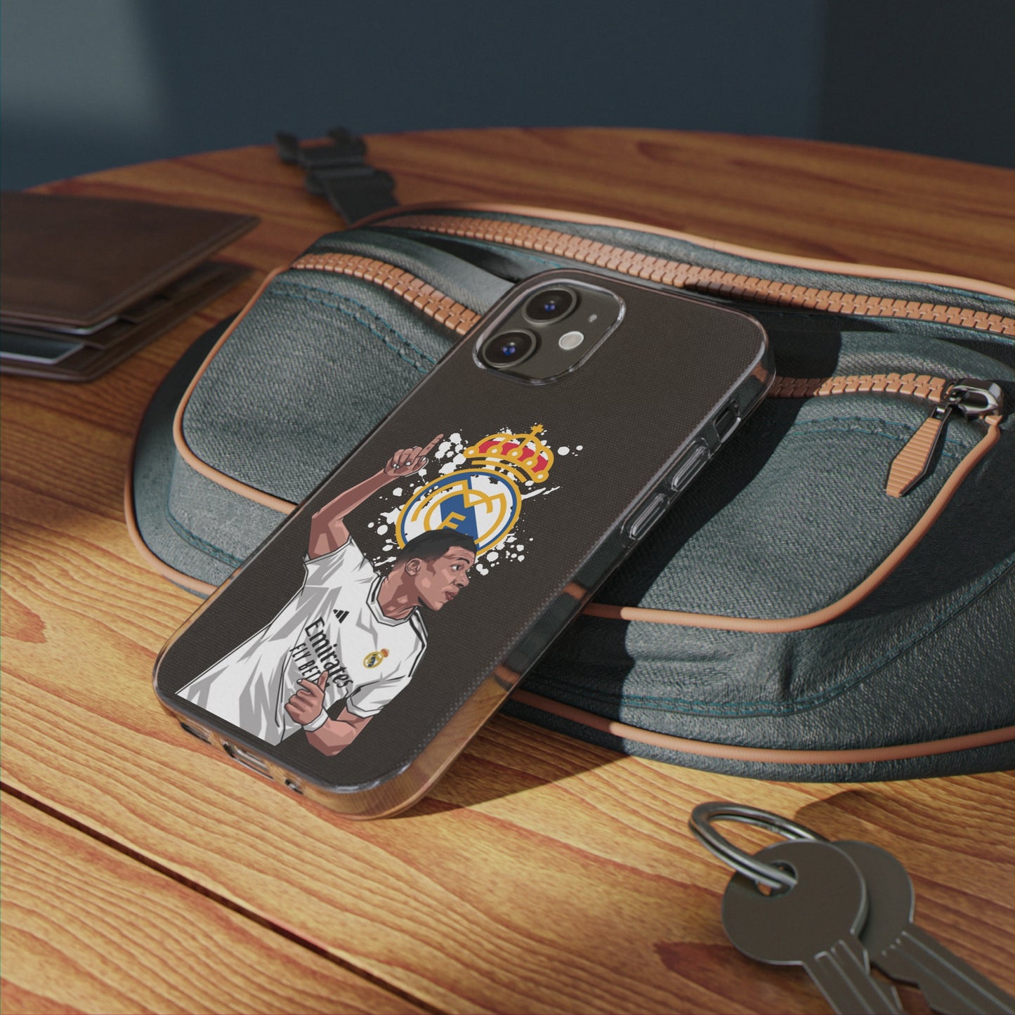 Mbappe Real Madrid Clear Silicone Phone Cases