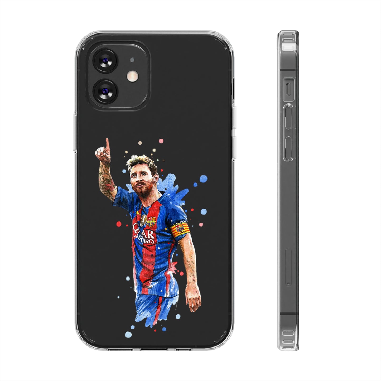 Blonde Messi Barcelona Clear Cases