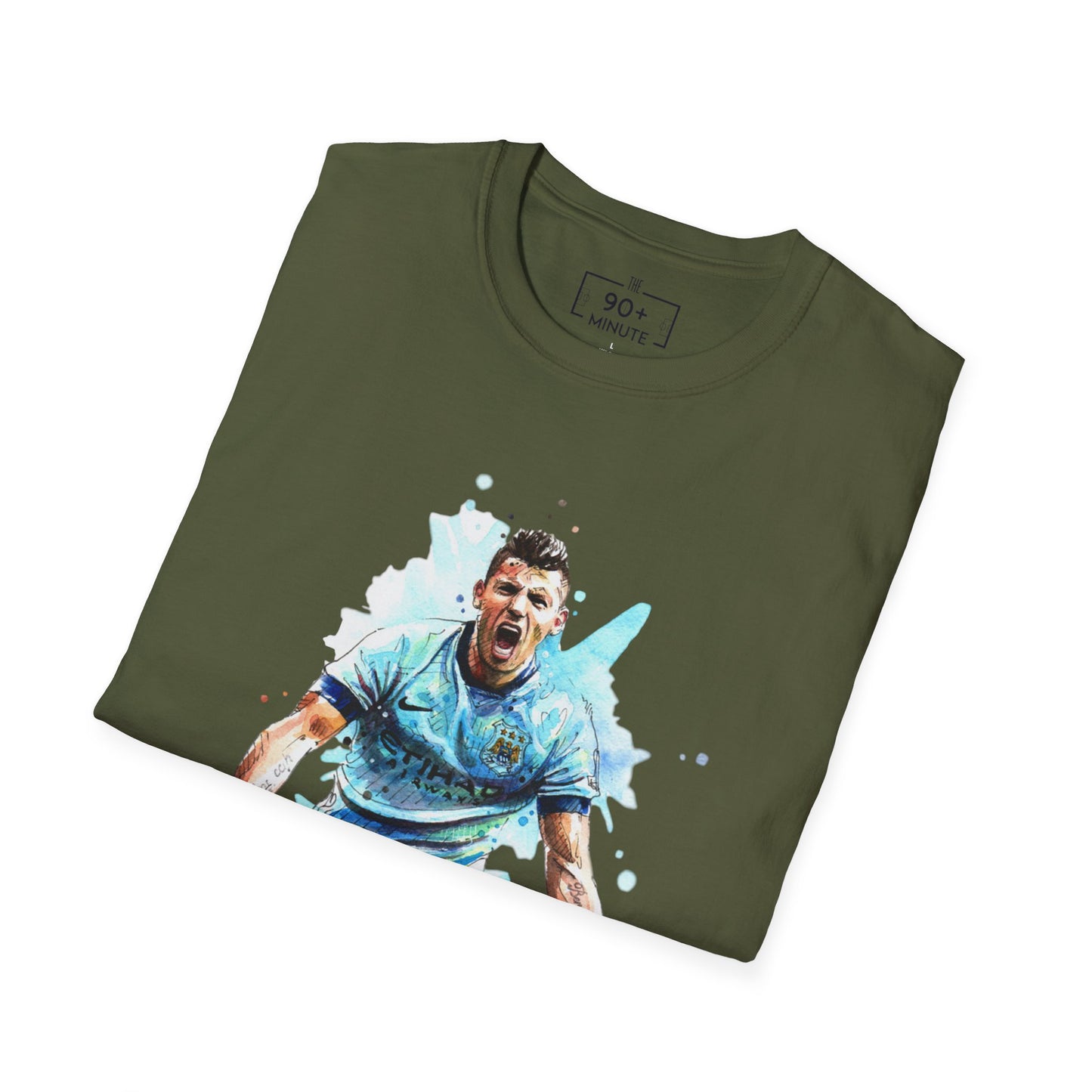 Man City Aguero Vintage Unisex Softstyle T-Shirt