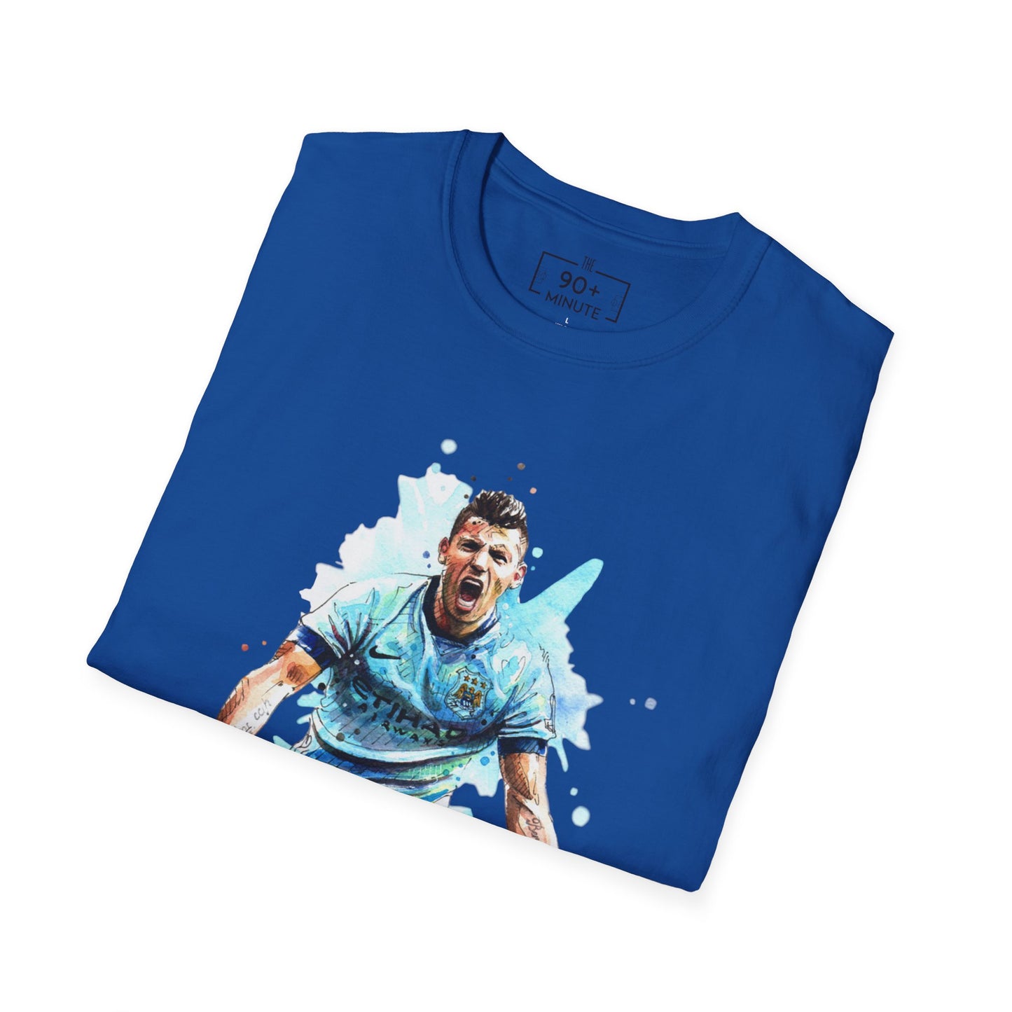 Man City Aguero Vintage Unisex Softstyle T-Shirt