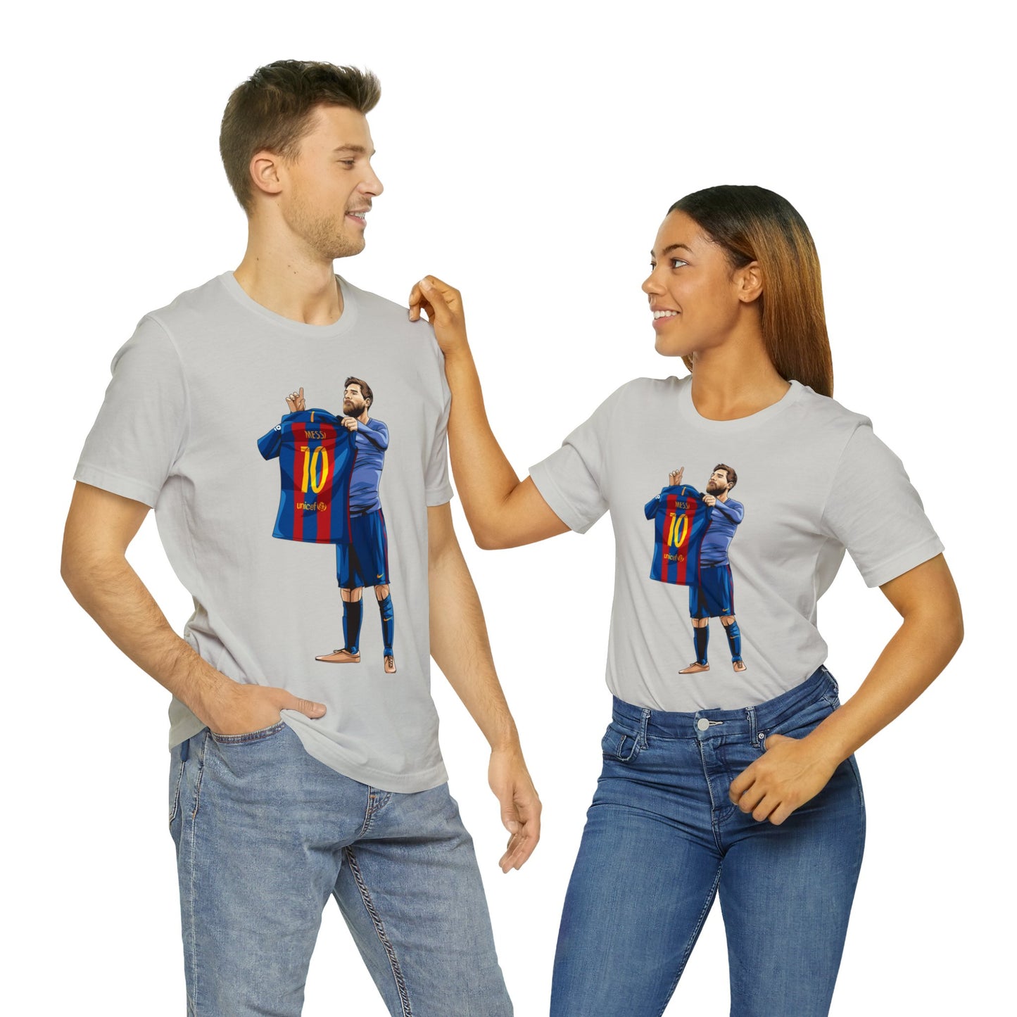 El Clasico Iconic Messi Celebration Unisex Jersey Short Sleeve Tee