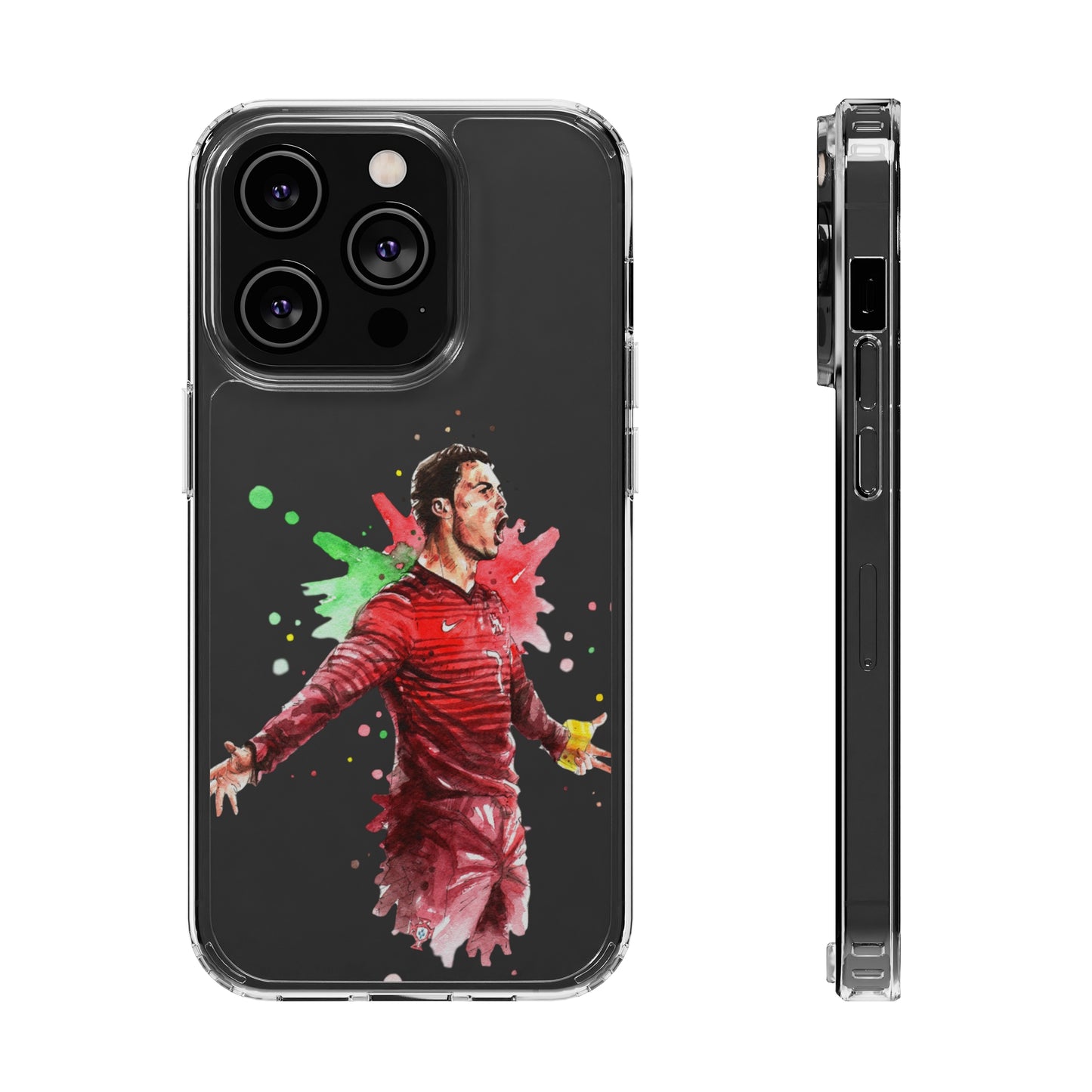 Ronaldo Portugal Vintage Clear Cases