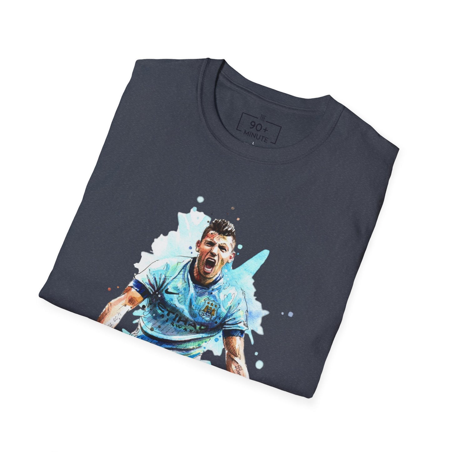 Man City Aguero Vintage Unisex Softstyle T-Shirt