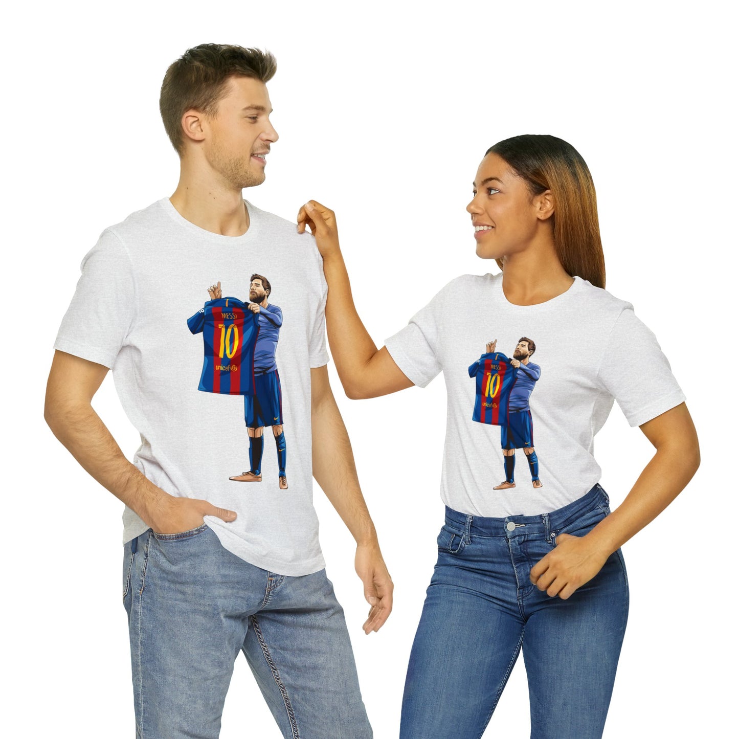 El Clasico Iconic Messi Celebration Unisex Jersey Short Sleeve Tee