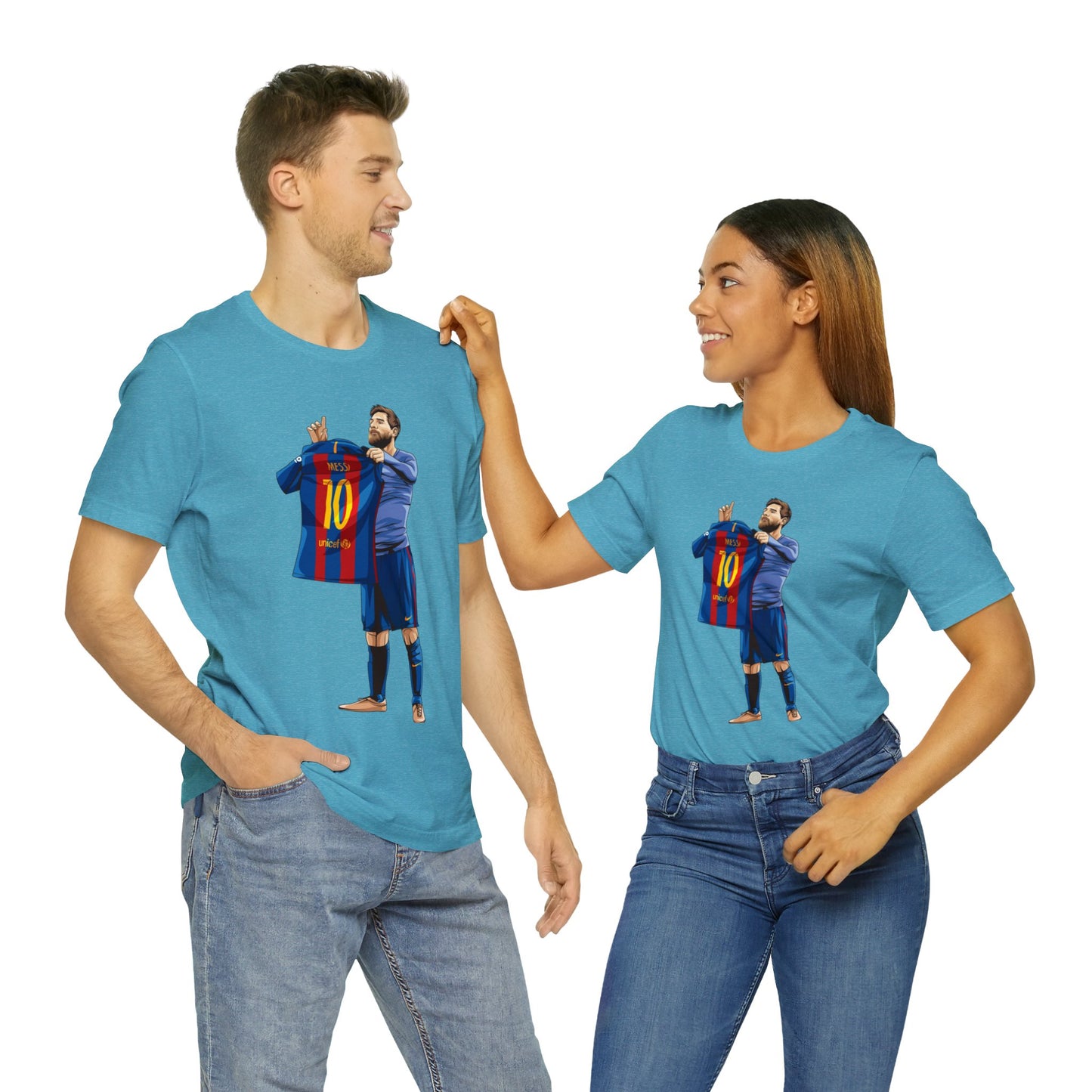 El Clasico Iconic Messi Celebration Unisex Jersey Short Sleeve Tee