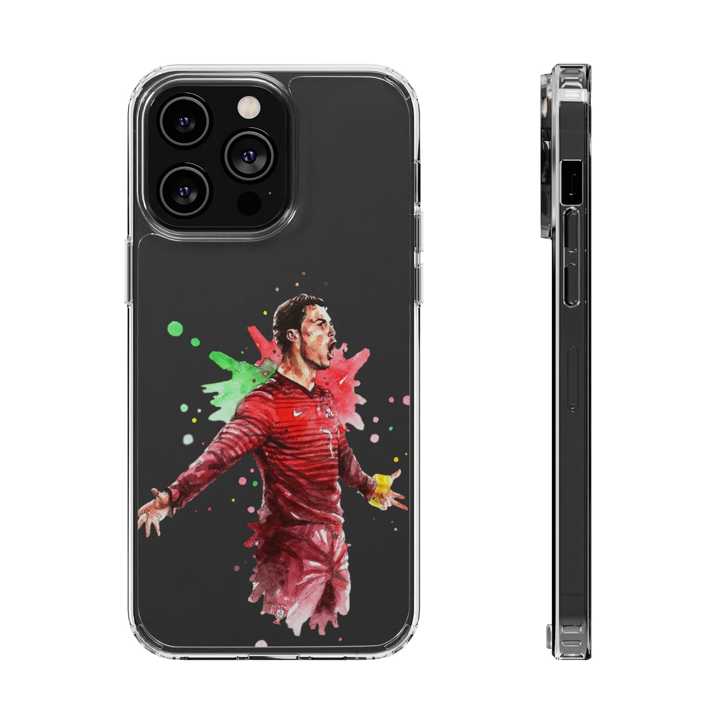 Ronaldo Portugal Vintage Clear Cases